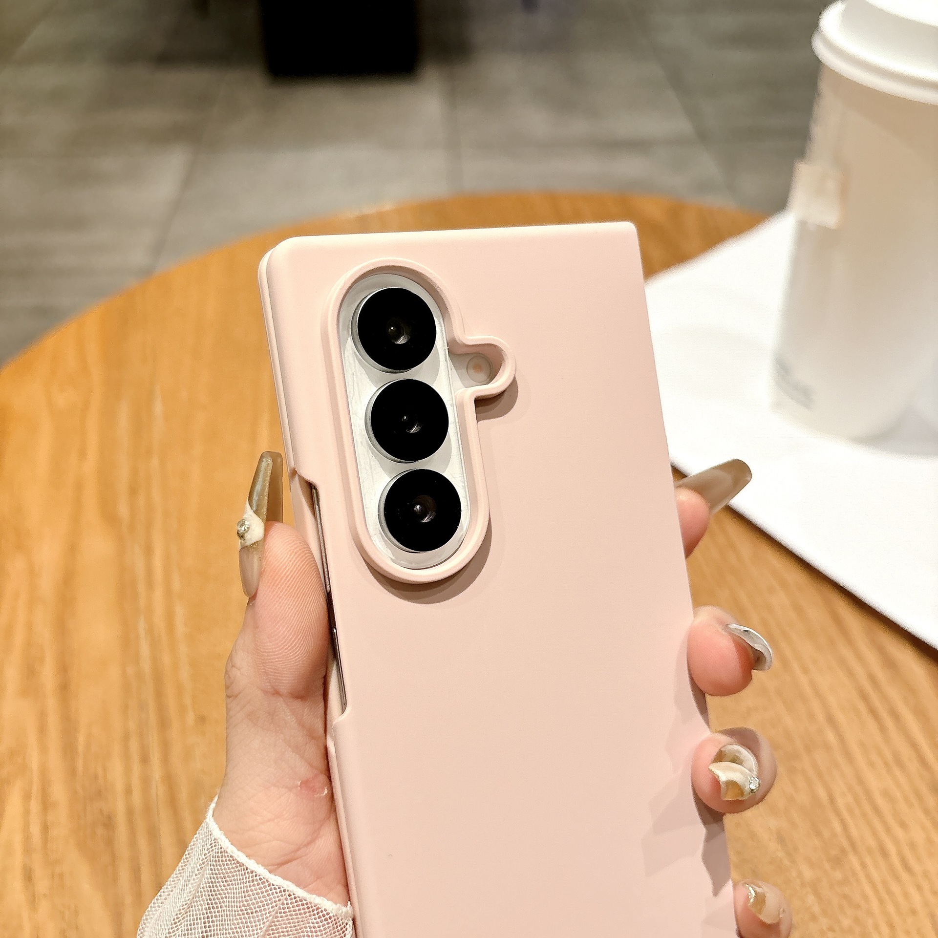 Compatible with Samsung Z Fold7/6 and Fold5/4/3 phones, liquid silicone soft case, shockproof protective case.