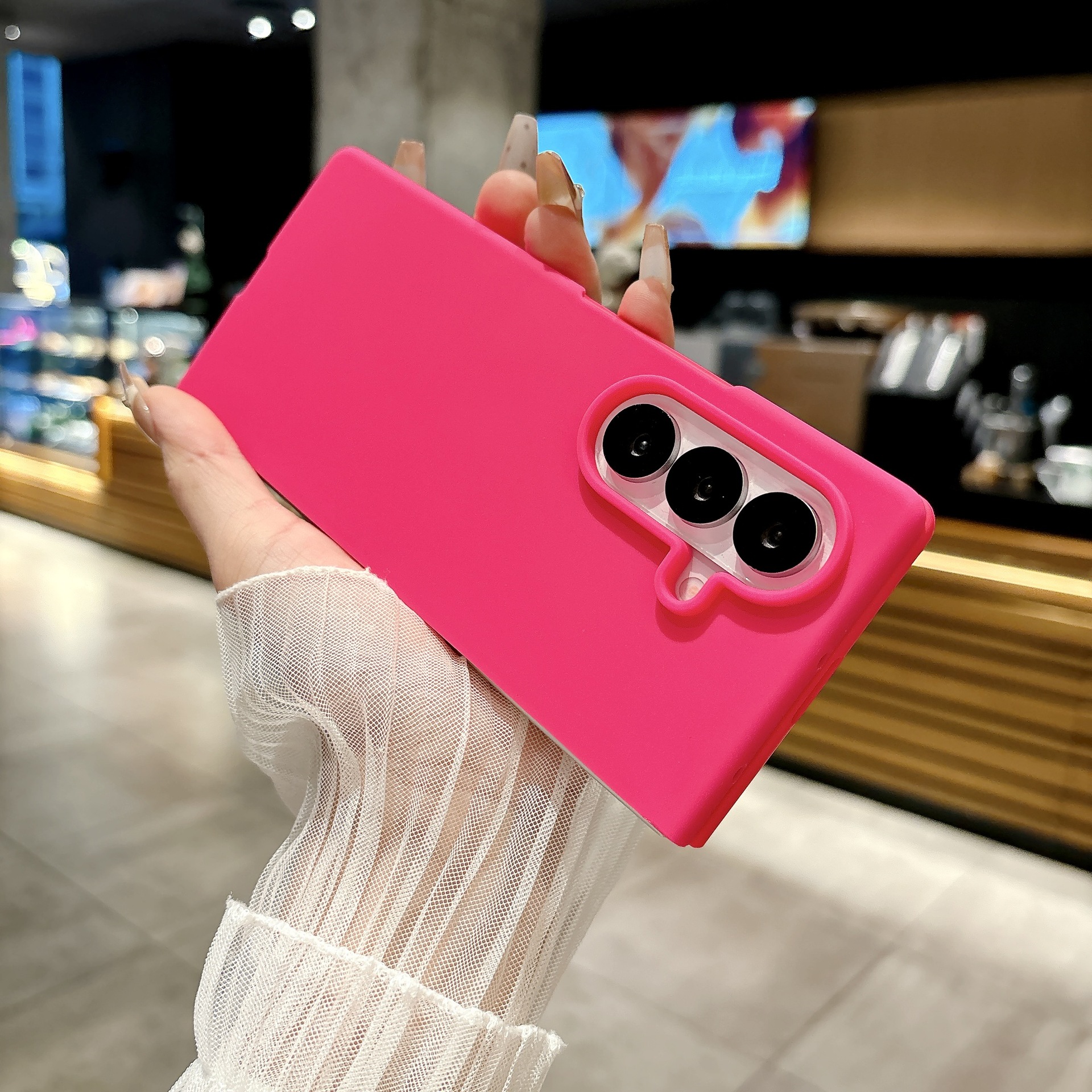 Compatible with Samsung Z Fold7/6 and Fold5/4/3 phones, liquid silicone soft case, shockproof protective case.