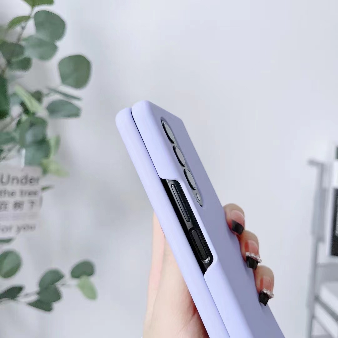 Compatible with Samsung Z Fold7/6 and Fold5/4/3 phones, liquid silicone soft case, shockproof protective case.