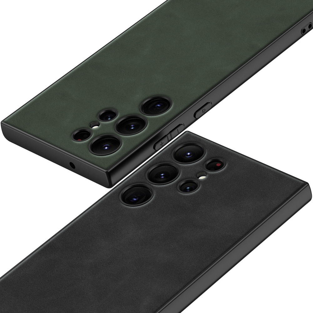 Compatible with Samsung S25 Ultra phone case, frosted leather, S24 Plus ultra-thin skin-feel full-coverage protective case.