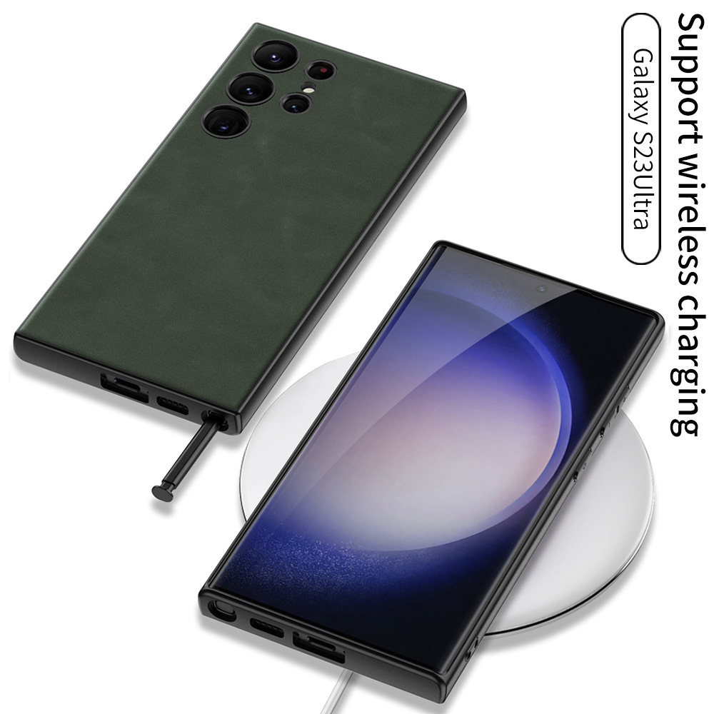 Compatible with Samsung S25 Ultra phone case, frosted leather, S24 Plus ultra-thin skin-feel full-coverage protective case.