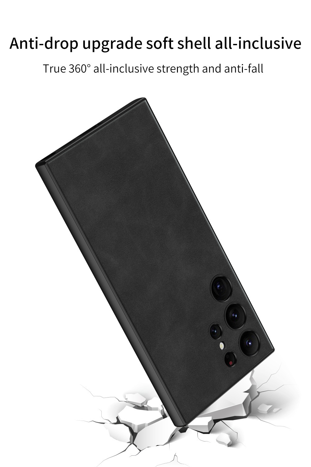 Compatible with Samsung S25 Ultra phone case, frosted leather, S24 Plus ultra-thin skin-feel full-coverage protective case.