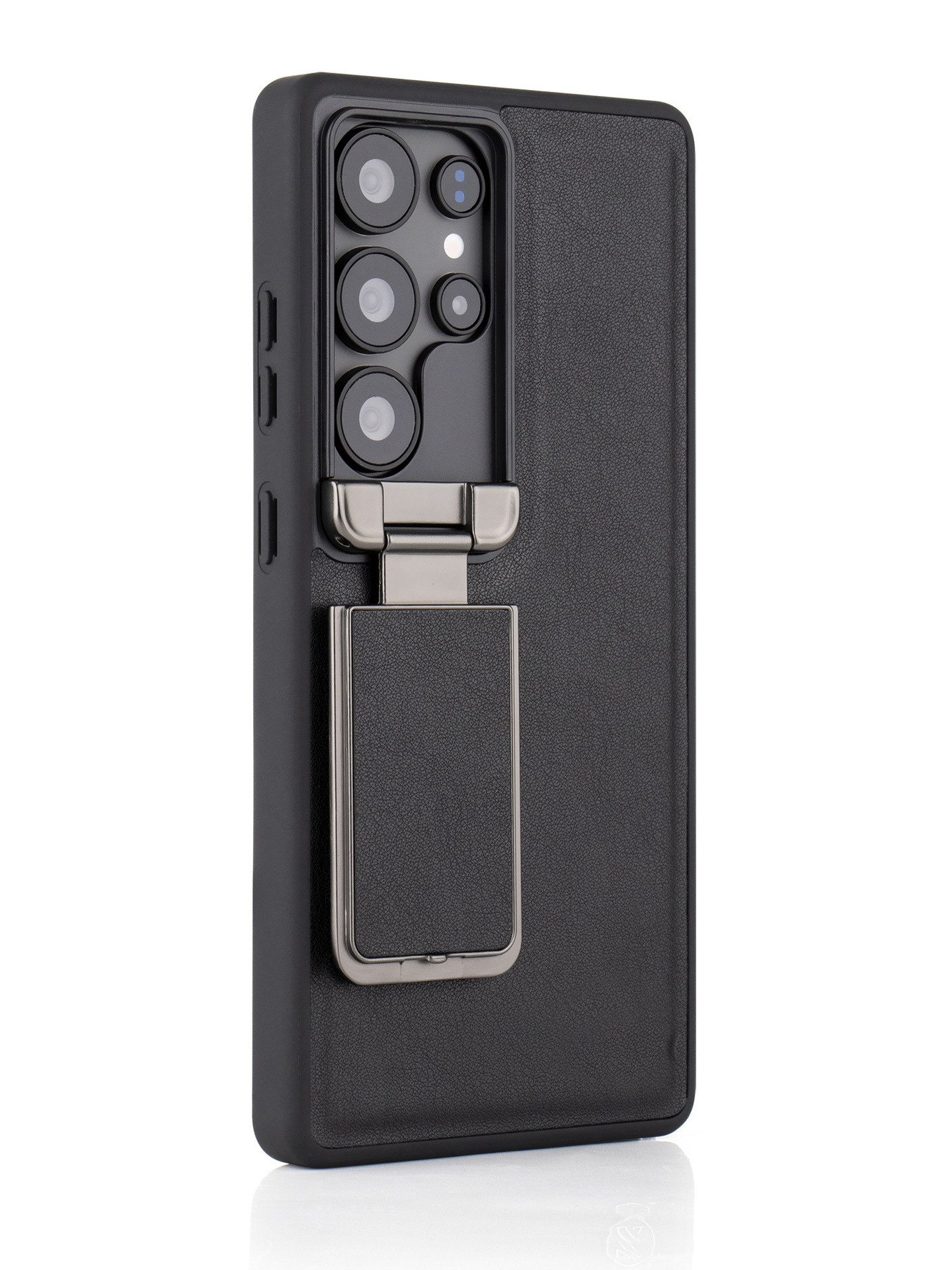 Compatible with Samsung S26 Ultra phone case, S25U flip lens holder, top-grain cowhide 24U shockproof protective case