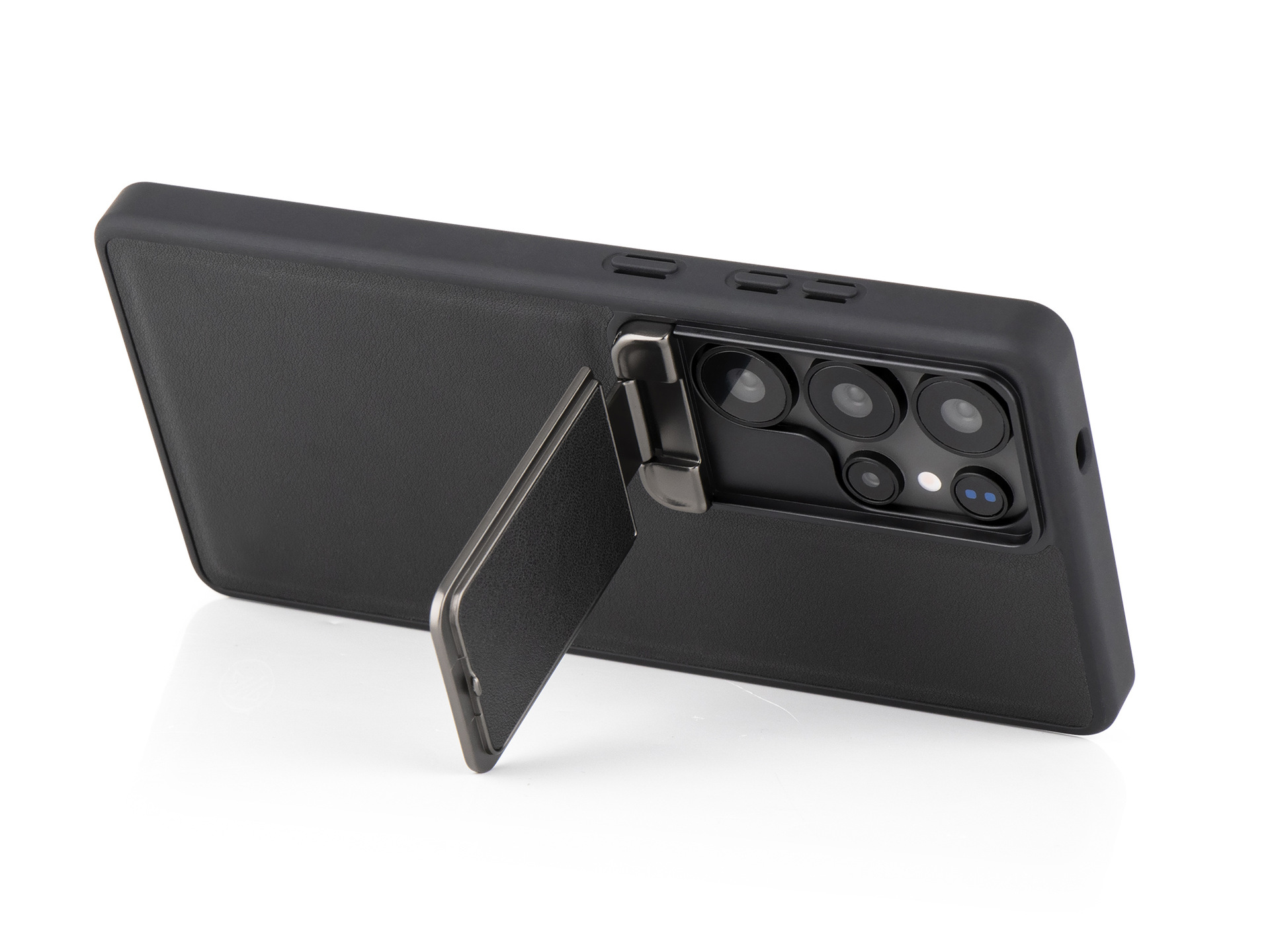 Compatible with Samsung S26 Ultra phone case, S25U flip lens holder, top-grain cowhide 24U shockproof protective case