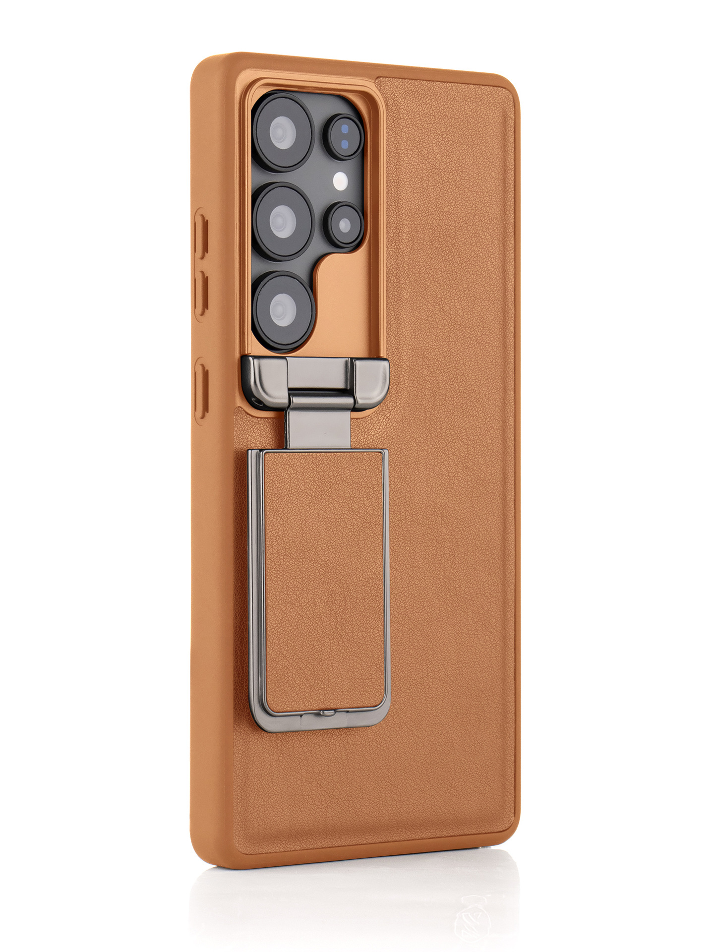 Compatible with Samsung S26 Ultra phone case, S25U flip lens holder, top-grain cowhide 24U shockproof protective case