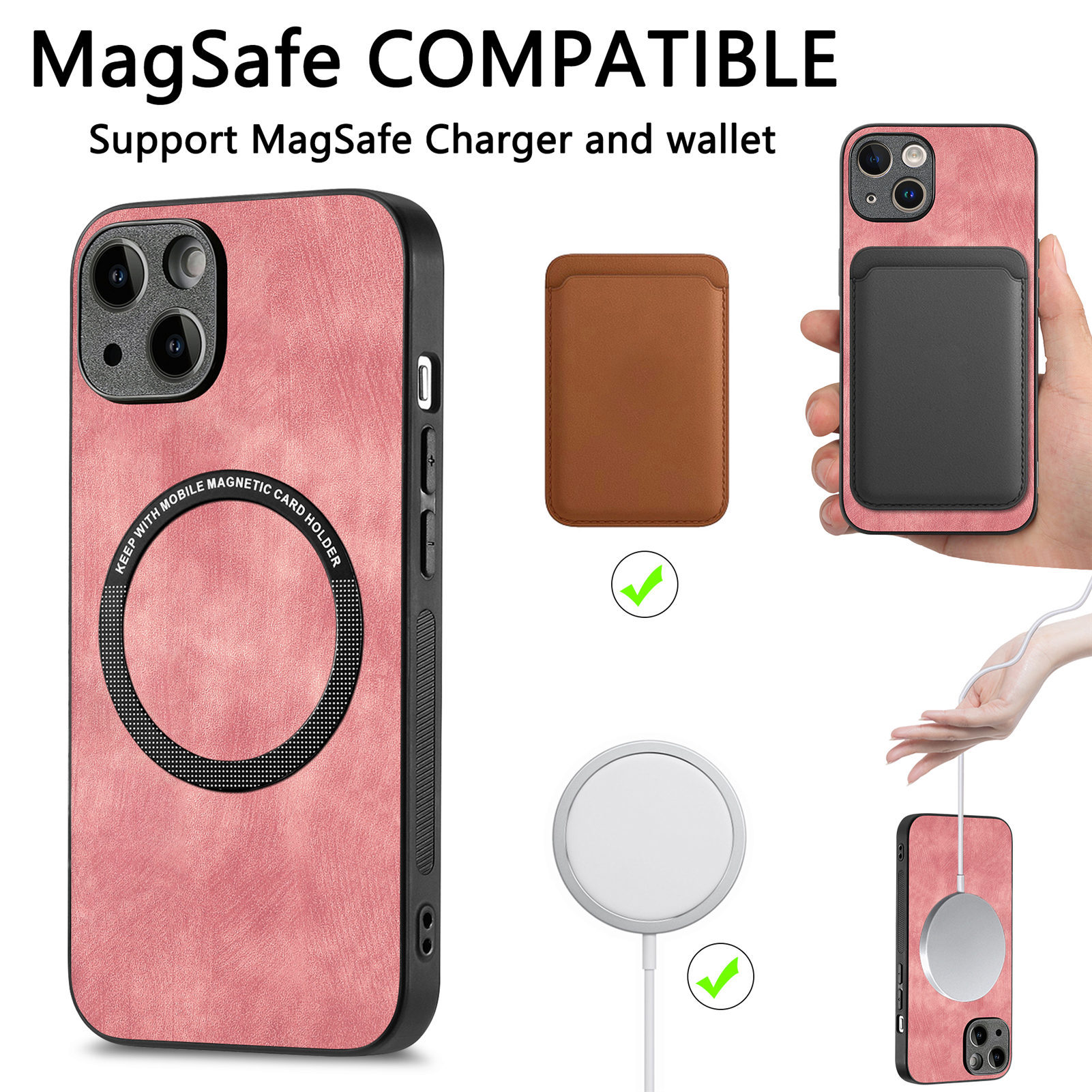 Compatible with Apple iPhone 17 Pro Max, 16 Plus, MagSafe magnetic case with fine holes, 15 Pro, drop-proof case, 14-inch protective case