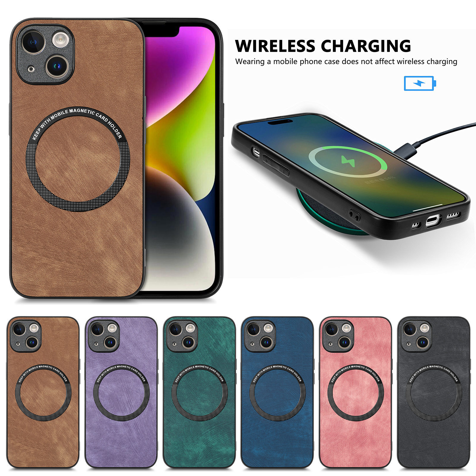 Compatible with Apple iPhone 17 Pro Max, 16 Plus, MagSafe magnetic case with fine holes, 15 Pro, drop-proof case, 14-inch protective case