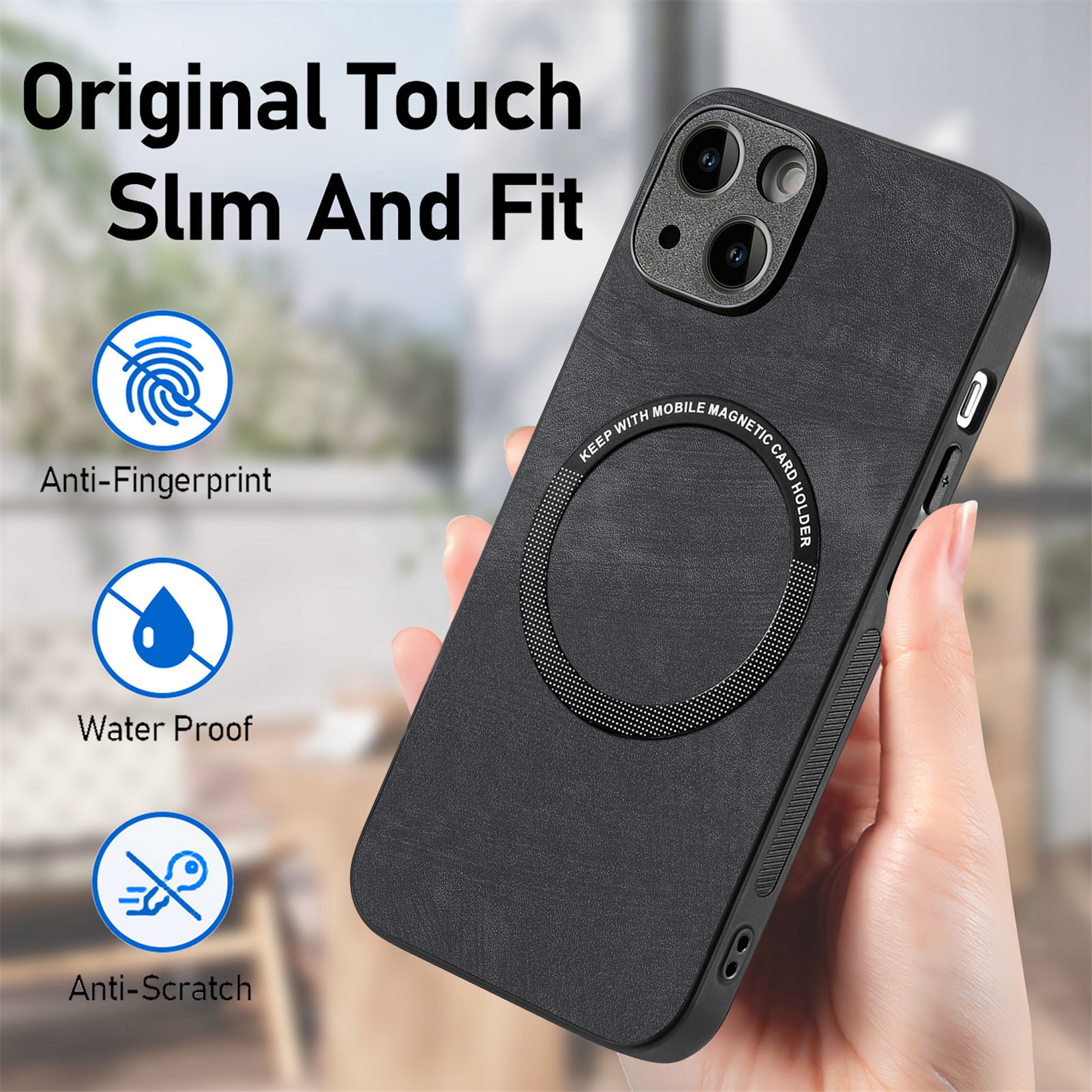 Compatible with Apple iPhone 17 Pro Max, 16 Plus, MagSafe magnetic case with fine holes, 15 Pro, drop-proof case, 14-inch protective case