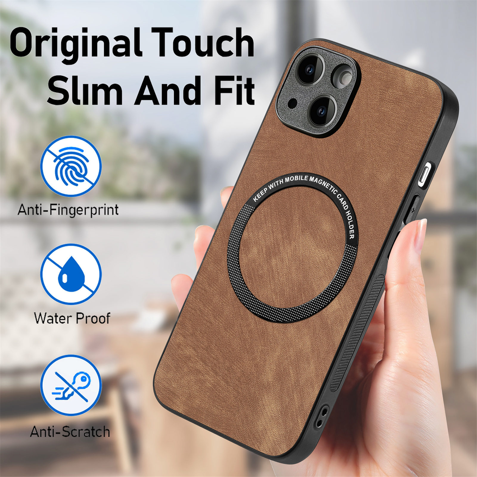 Compatible with Apple iPhone 17 Pro Max, 16 Plus, MagSafe magnetic case with fine holes, 15 Pro, drop-proof case, 14-inch protective case