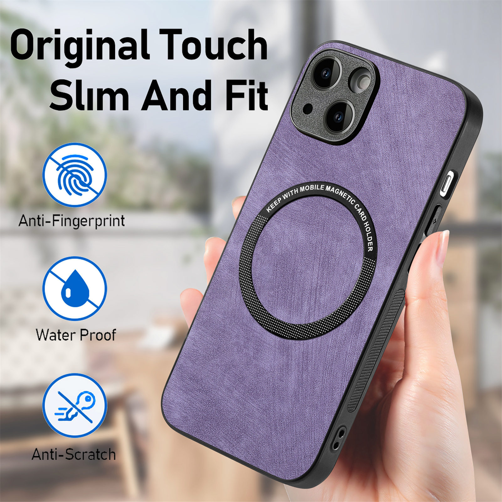 Compatible with Apple iPhone 17 Pro Max, 16 Plus, MagSafe magnetic case with fine holes, 15 Pro, drop-proof case, 14-inch protective case