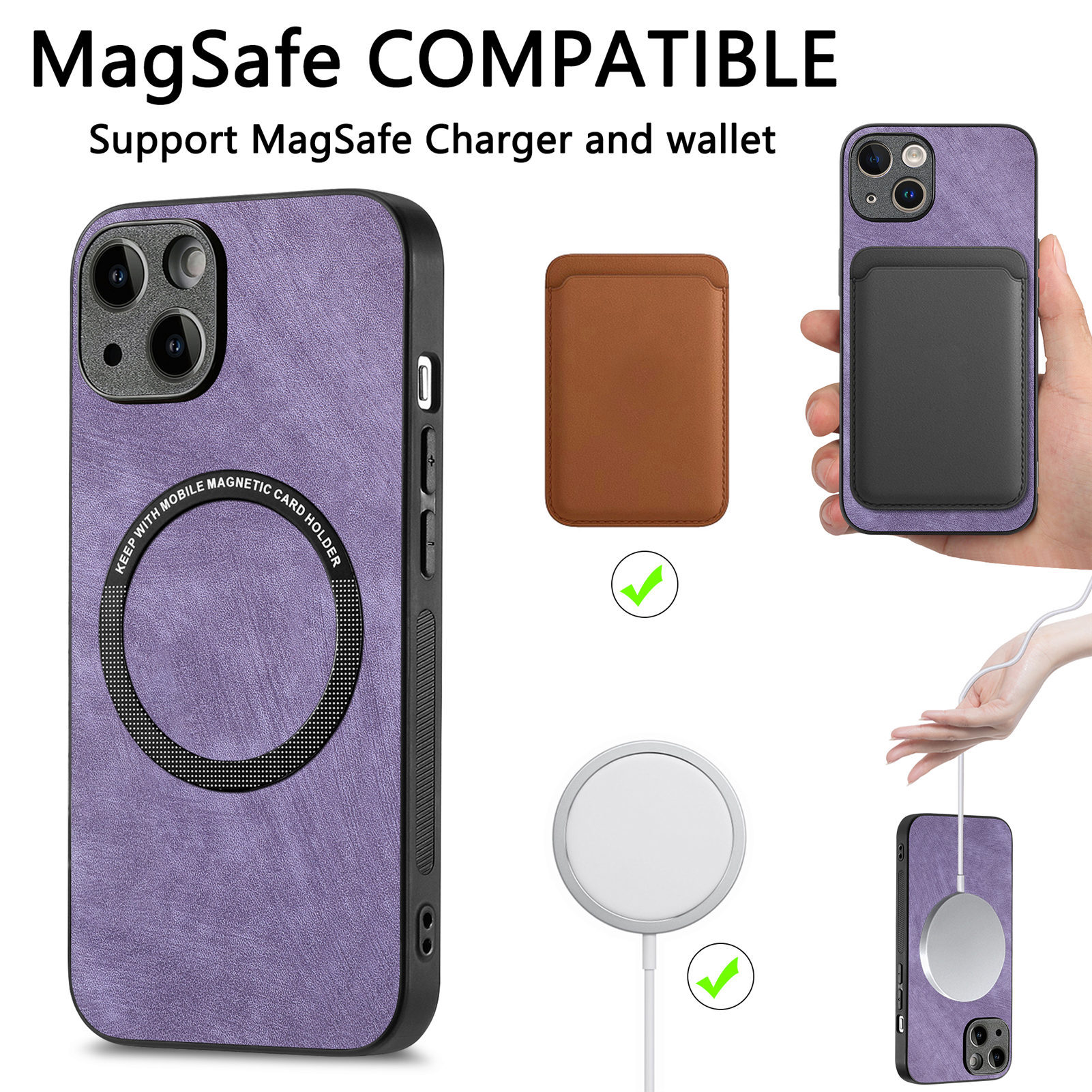 Compatible with Apple iPhone 17 Pro Max, 16 Plus, MagSafe magnetic case with fine holes, 15 Pro, drop-proof case, 14-inch protective case