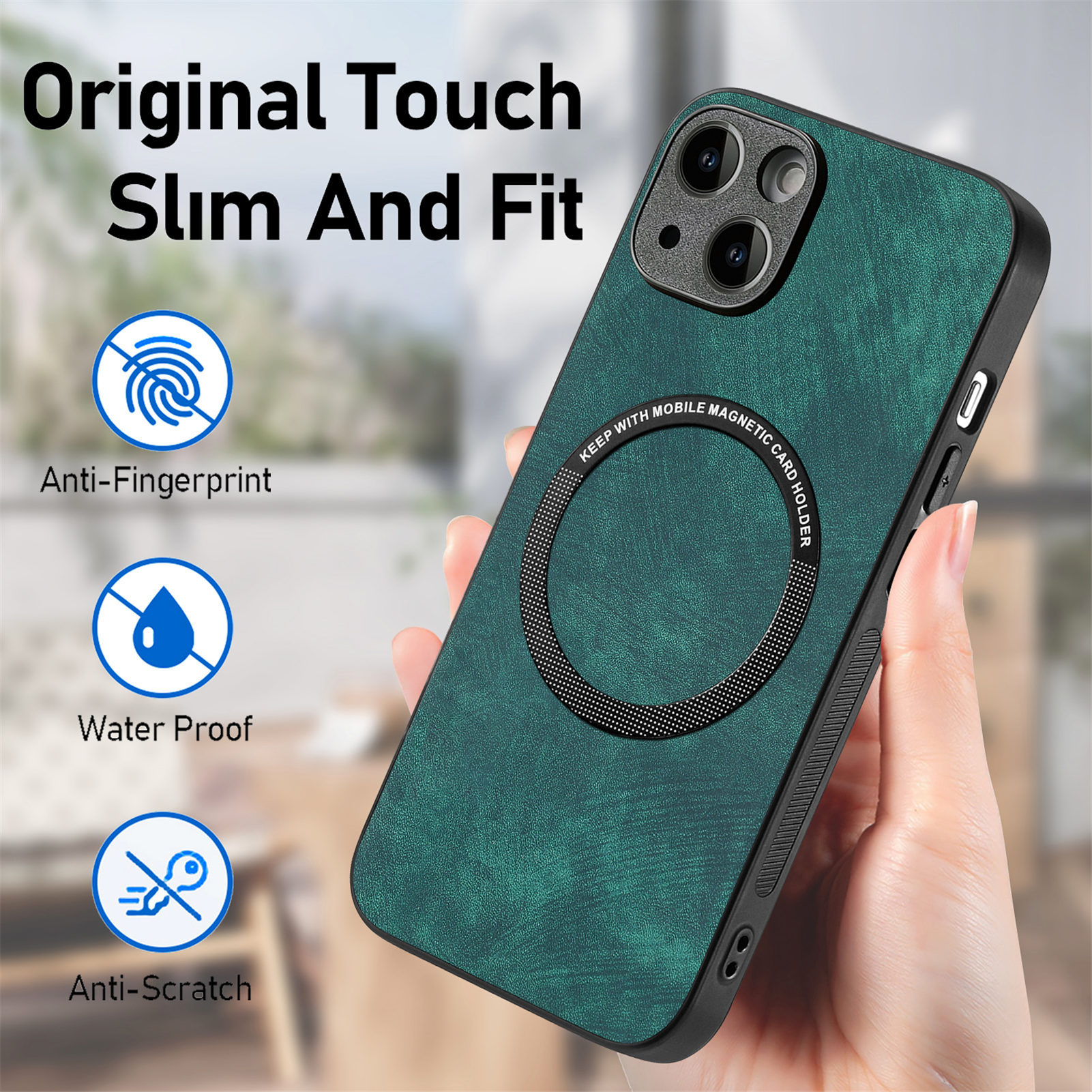 Compatible with Apple iPhone 17 Pro Max, 16 Plus, MagSafe magnetic case with fine holes, 15 Pro, drop-proof case, 14-inch protective case