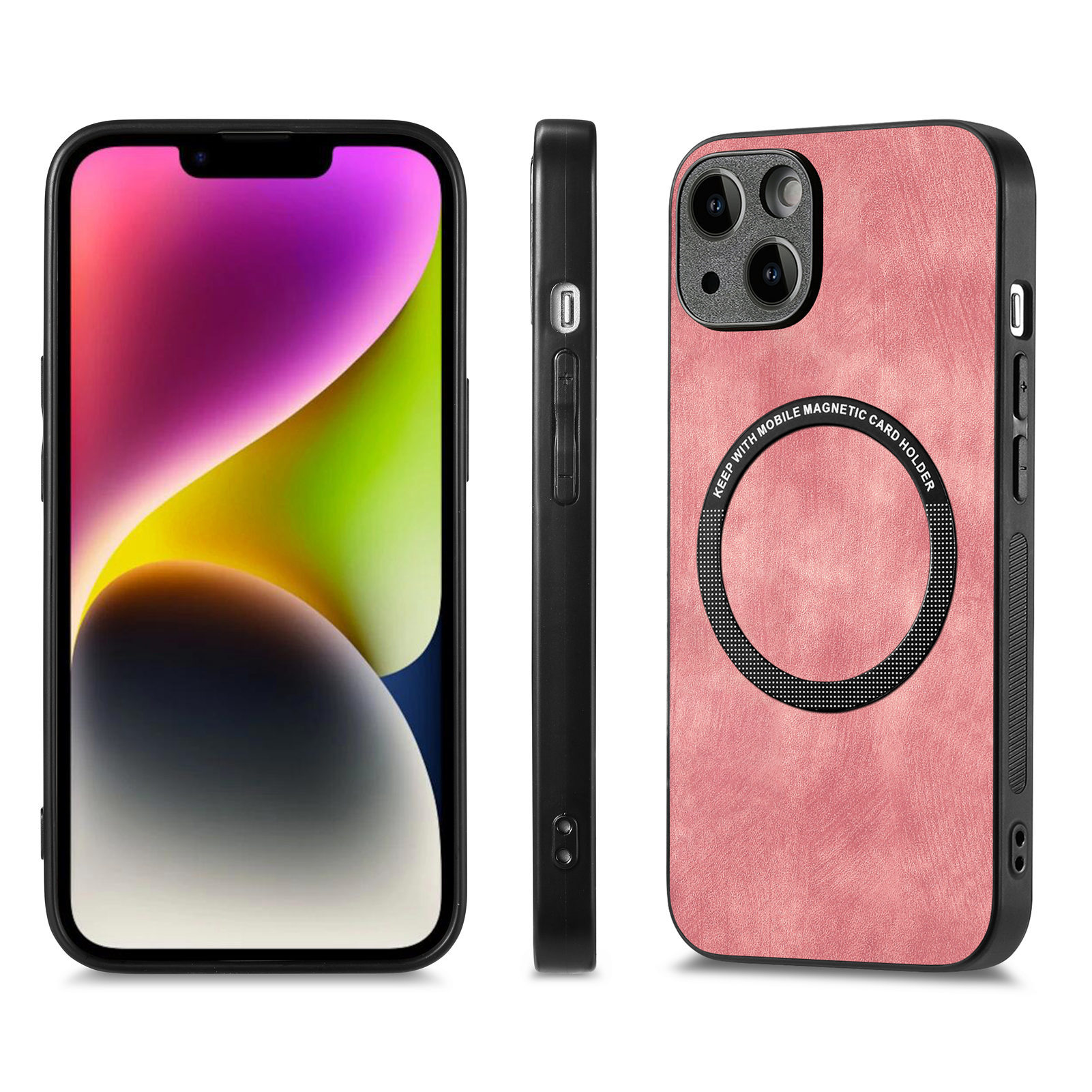 Compatible with Apple iPhone 17 Pro Max, 16 Plus, MagSafe magnetic case with fine holes, 15 Pro, drop-proof case, 14-inch protective case