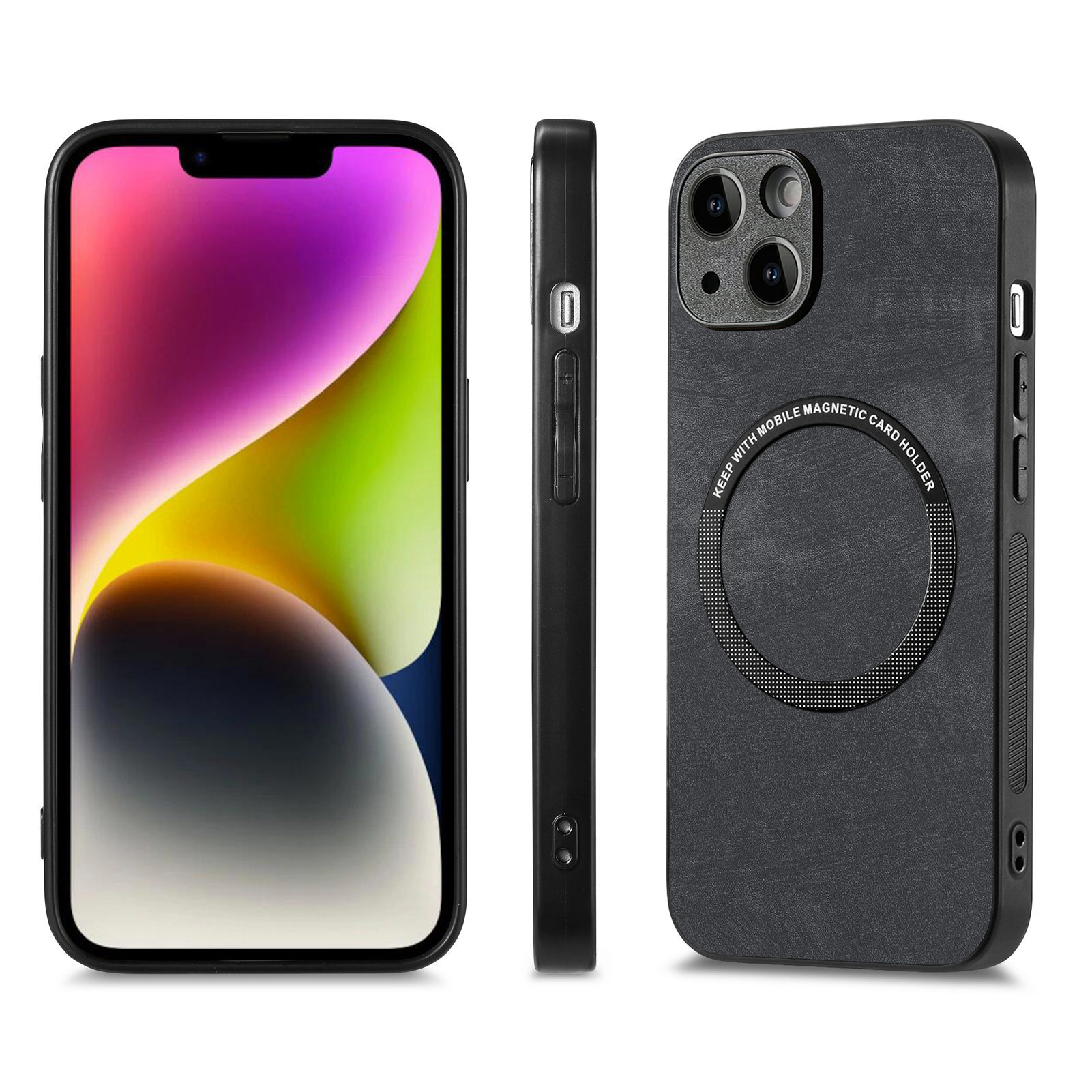 Compatible with Apple iPhone 17 Pro Max, 16 Plus, MagSafe magnetic case with fine holes, 15 Pro, drop-proof case, 14-inch protective case