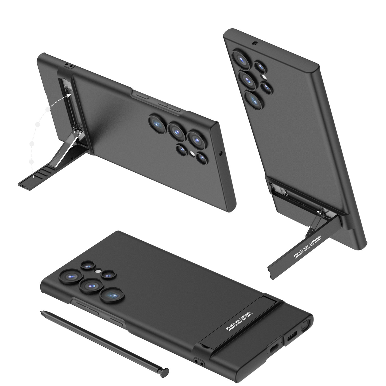 Compatible with Samsung S26/25ltra phone case, S24U ultra-thin Triumph gear shifter, full-coverage drop-proof protective case