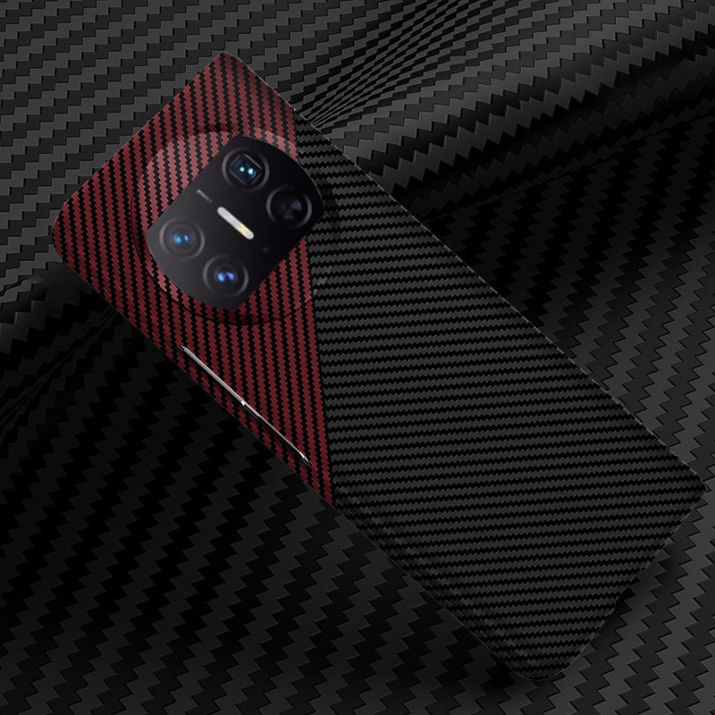 Compatible with Huawei Mate X7/X6 phone case, X5 carbon fiber wireless charging magnetic clasp, color-blocking X3 ultra-thin protective case