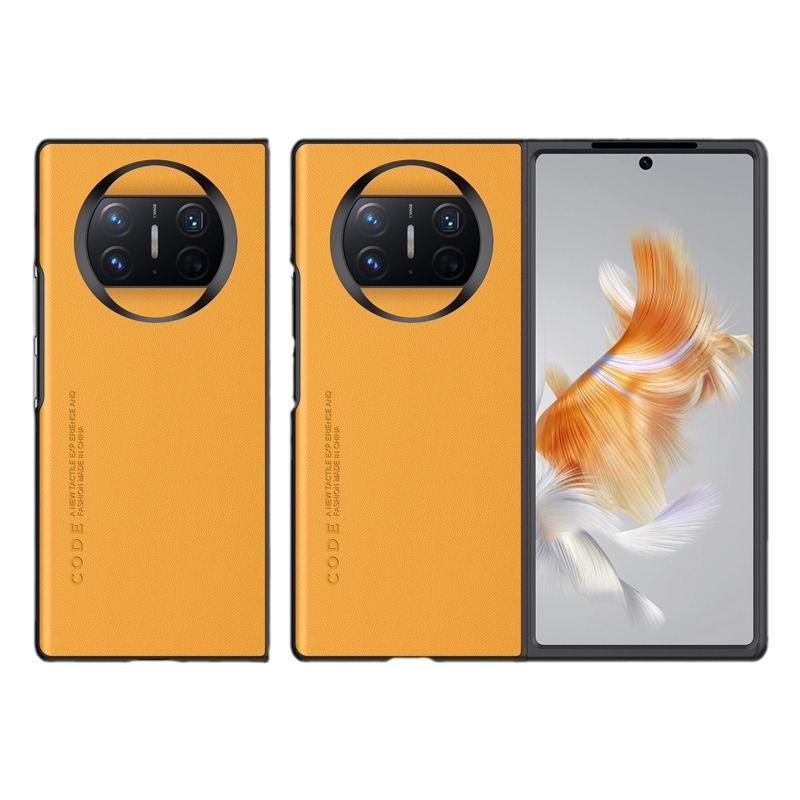 Compatible with Huawei Mate X5 phone case, X3 foldable screen, Mate XS2, light luxury vegan leather business protective case, cross-border