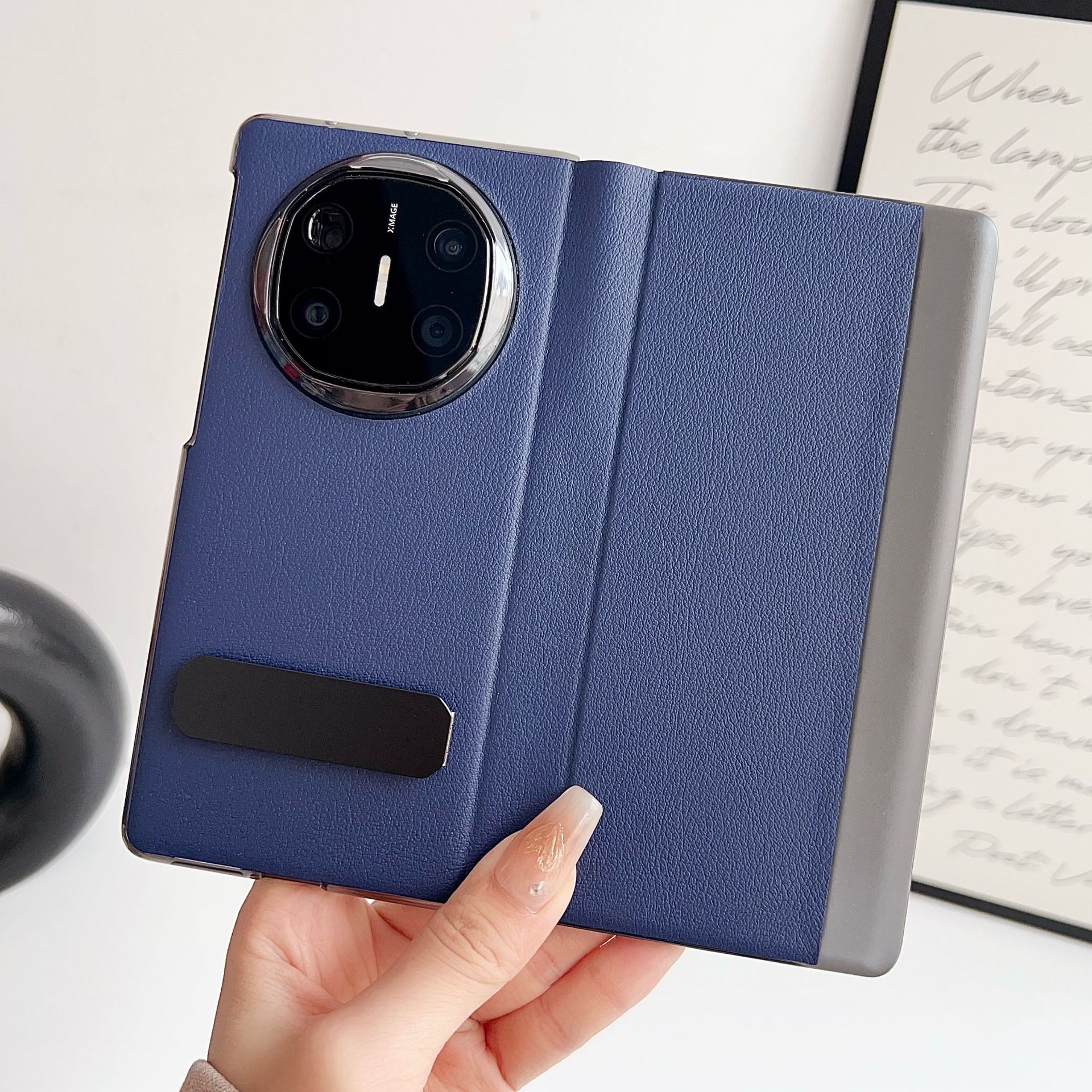 Compatible with Huawei Mate X6 phone case, smart flip cover, 270mm rotating stand, X5/X3 foldable screen drop protection case