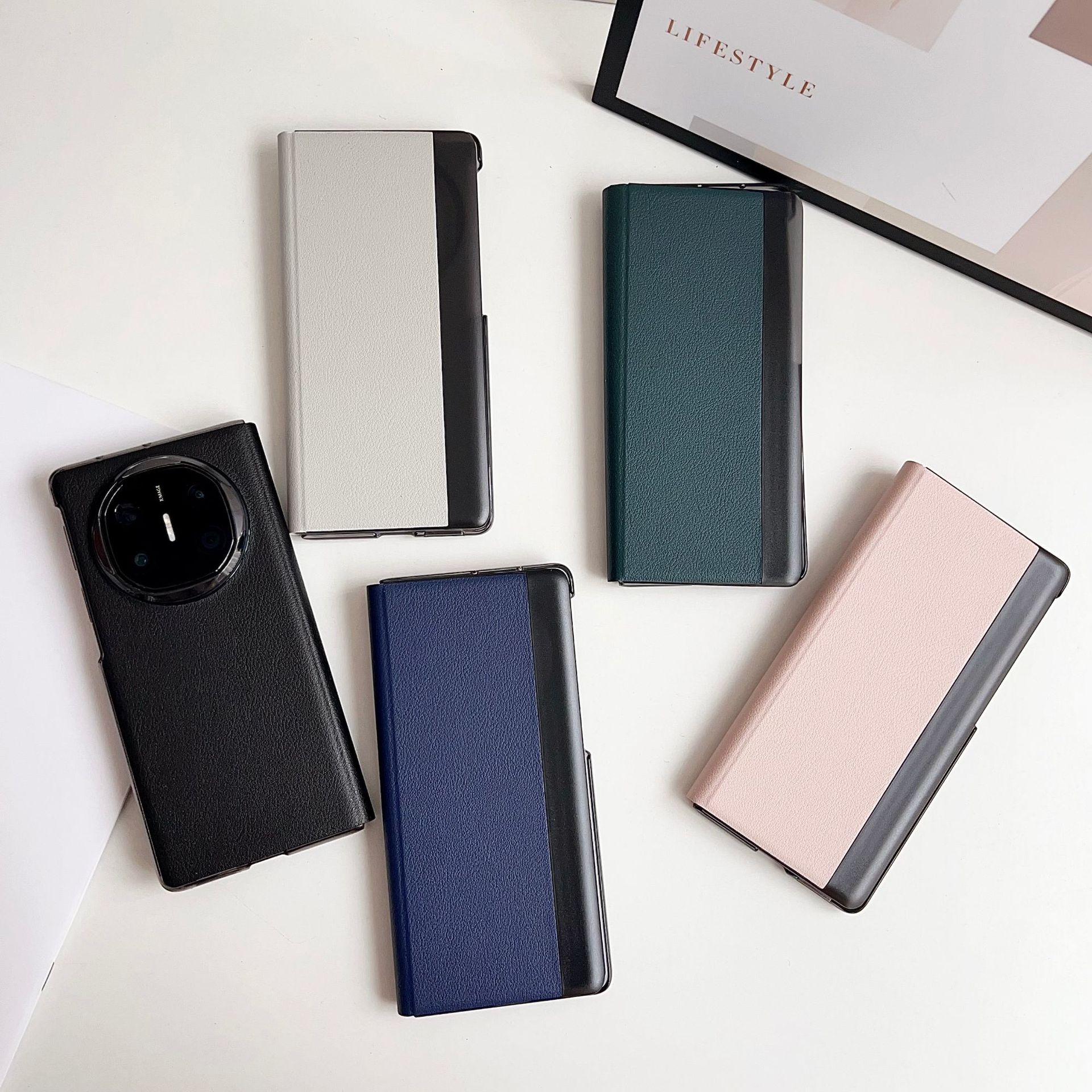 Compatible with Huawei Mate X6 phone case, smart flip cover, 270mm rotating stand, X5/X3 foldable screen drop protection case
