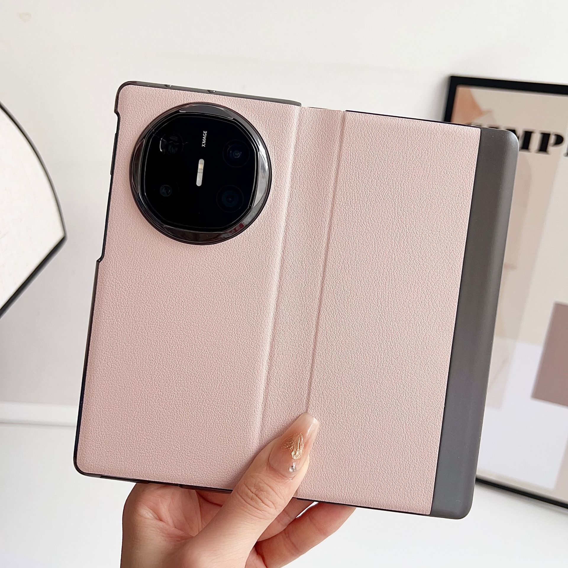 Compatible with Huawei Mate X6 phone case, smart flip cover, 270mm rotating stand, X5/X3 foldable screen drop protection case