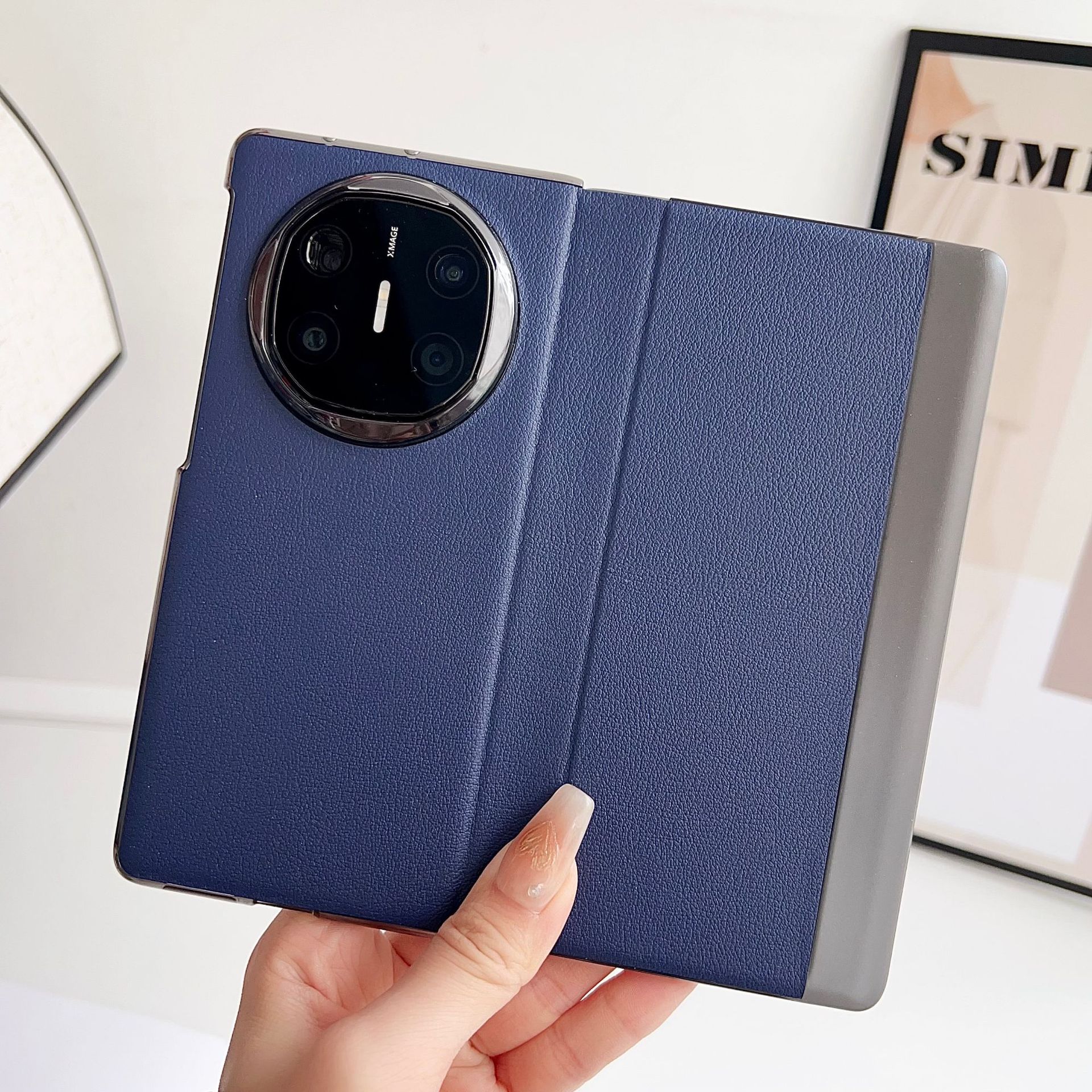 Compatible with Huawei Mate X6 phone case, smart flip cover, 270mm rotating stand, X5/X3 foldable screen drop protection case