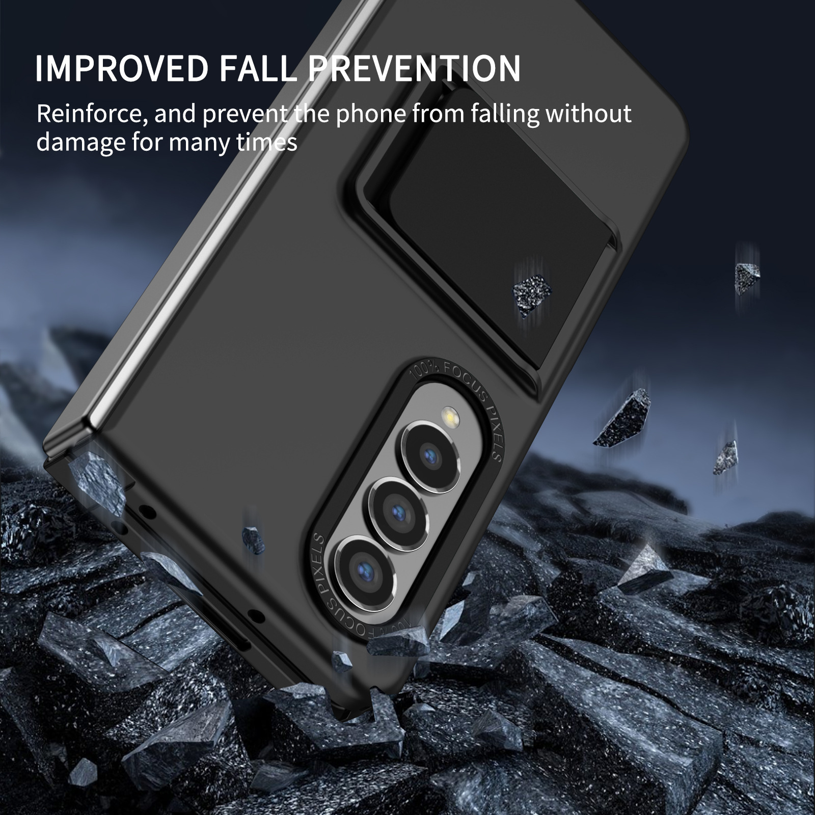 Compatible with Samsung Z Fold8/7 phone case, 6/5 folding screen, 4/3 adjustable stand, Flip7 drop protection case