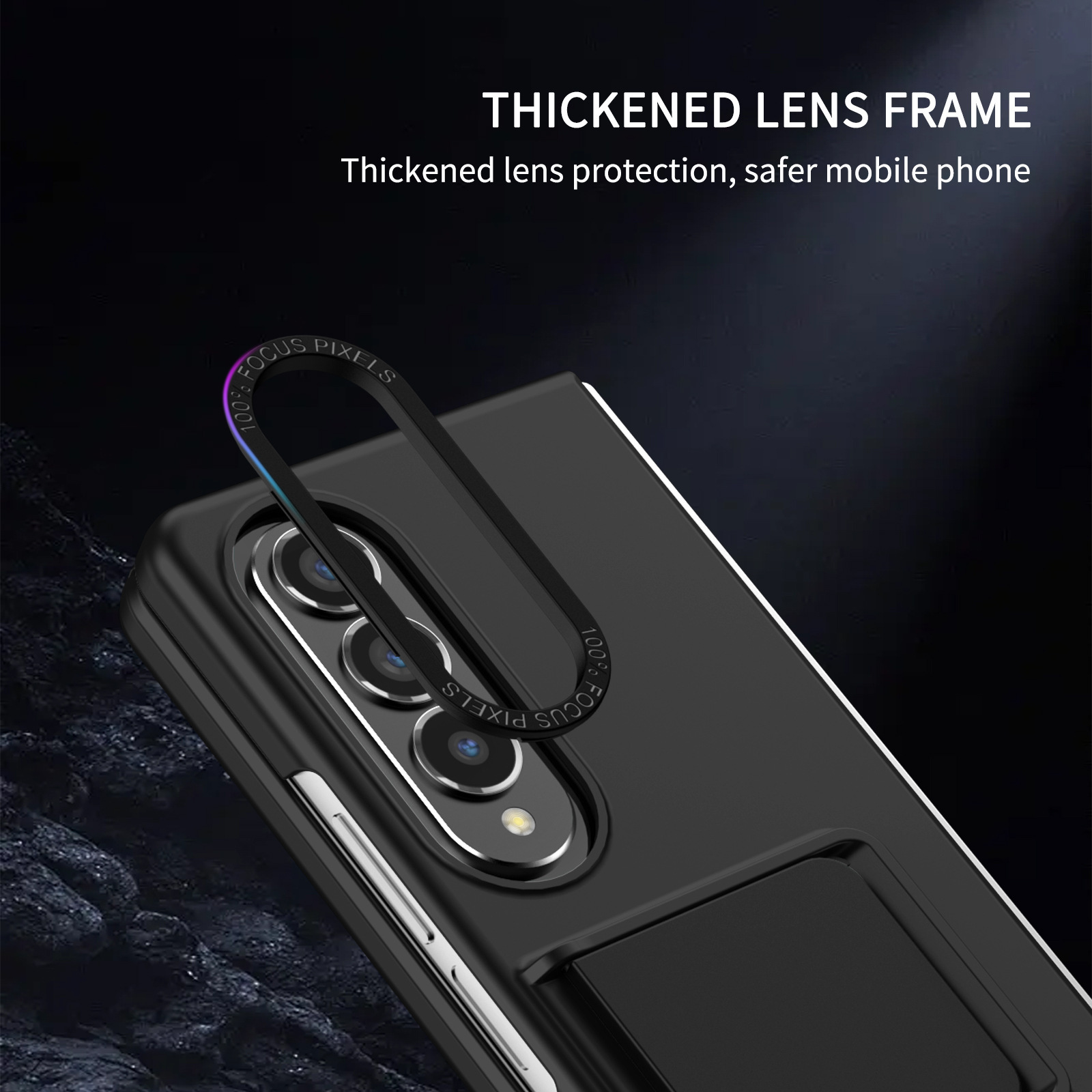 Compatible with Samsung Z Fold8/7 phone case, 6/5 folding screen, 4/3 adjustable stand, Flip7 drop protection case