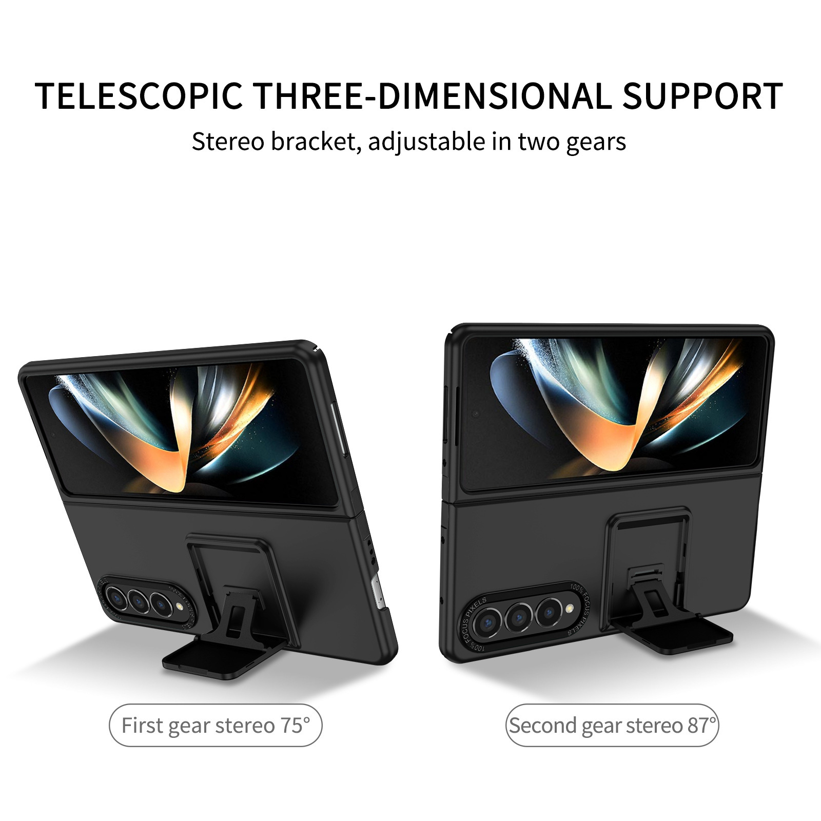 Compatible with Samsung Z Fold8/7 phone case, 6/5 folding screen, 4/3 adjustable stand, Flip7 drop protection case