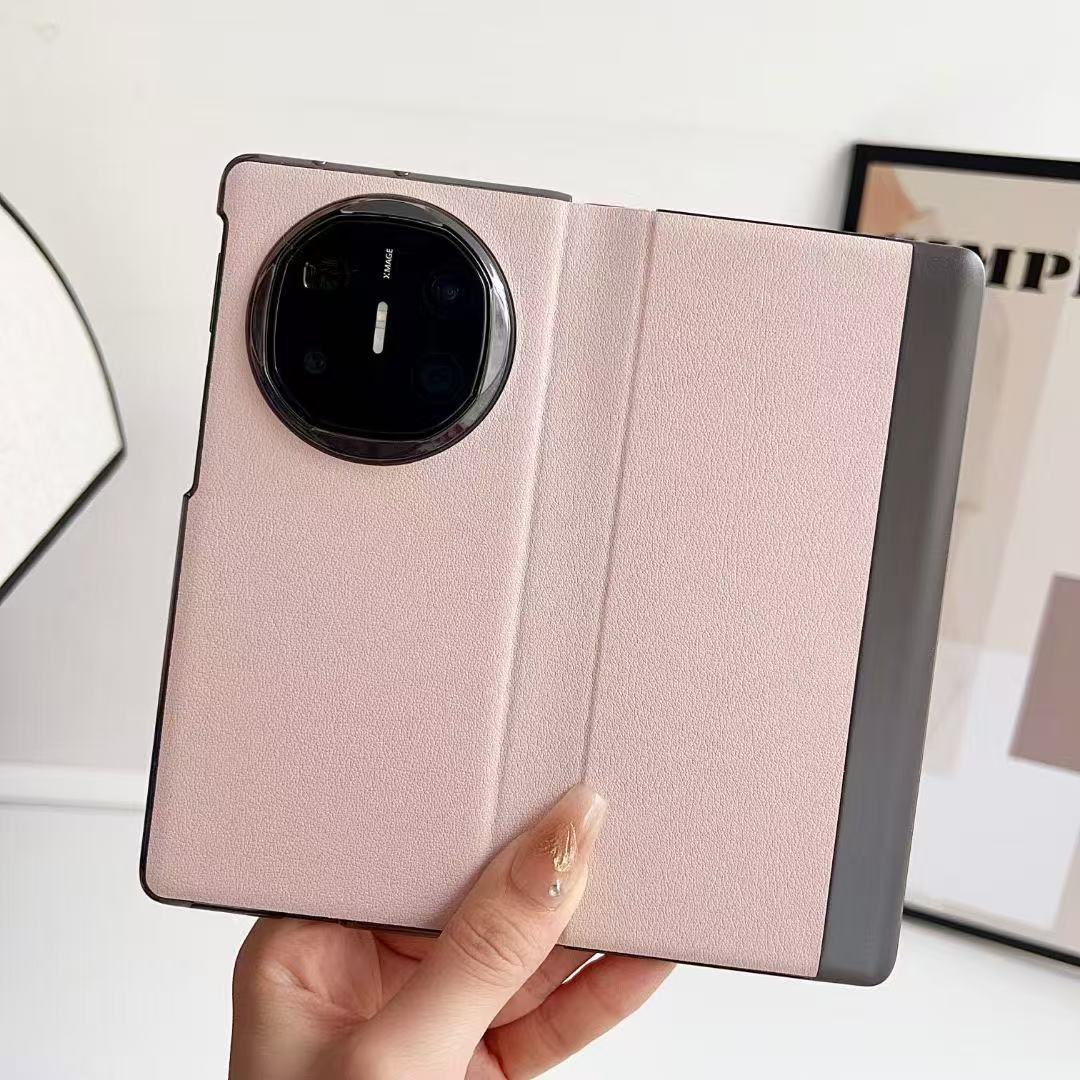 Compatible with Huawei Mate X6 phone case, X5 foldable screen, X3 smart window flip stand, full-coverage anti-drop leather case