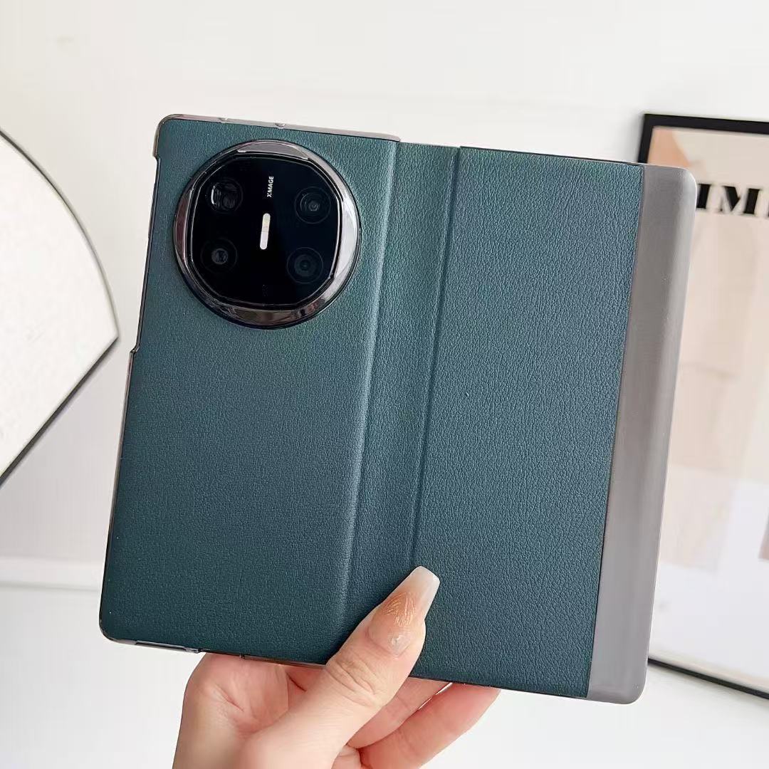 Compatible with Huawei Mate X6 phone case, X5 foldable screen, X3 smart window flip stand, full-coverage anti-drop leather case