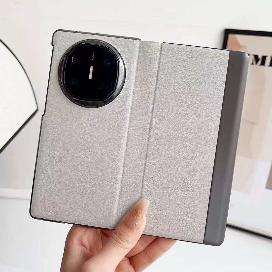 Compatible with Huawei Mate X6 phone case, X5 foldable screen, X3 smart window flip stand, full-coverage anti-drop leather case