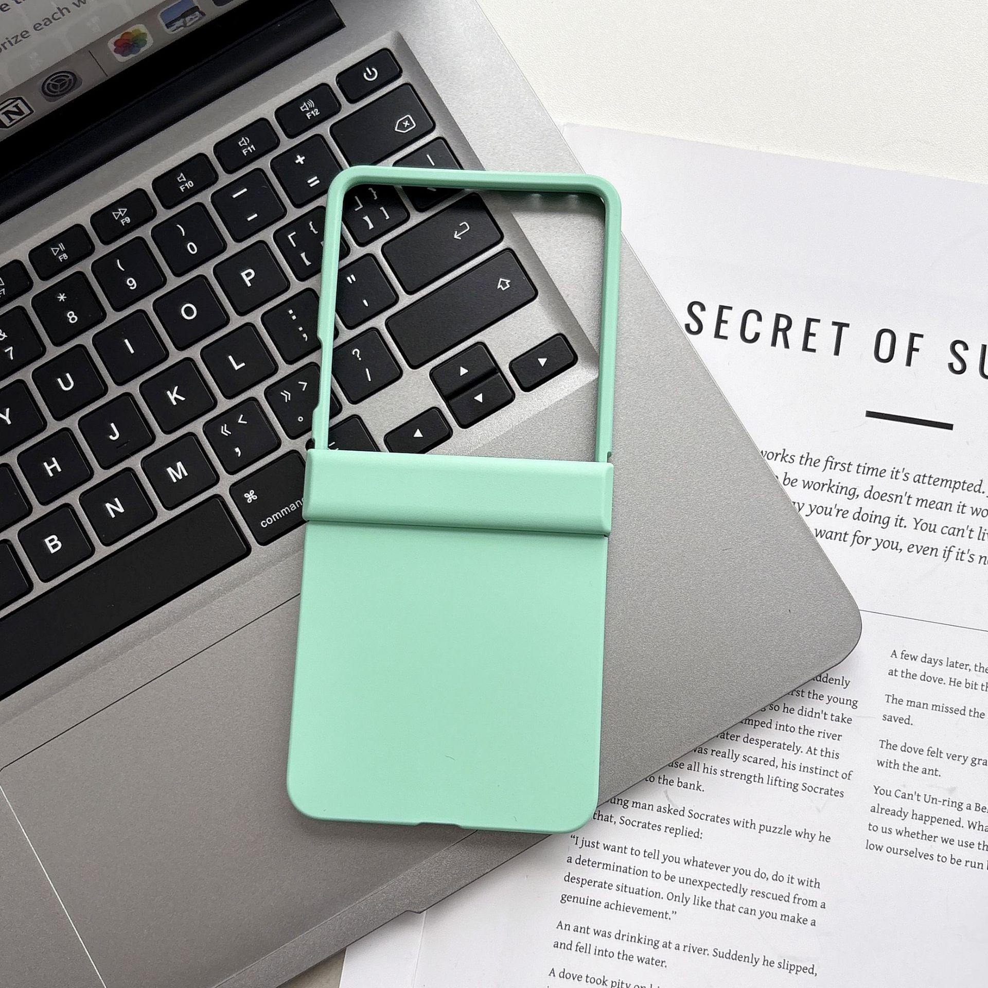 Compatible with Samsung Z Flip 8/7 phone case, 6/5 folding screen hinge, 4/3 skin-feel shockproof protective case