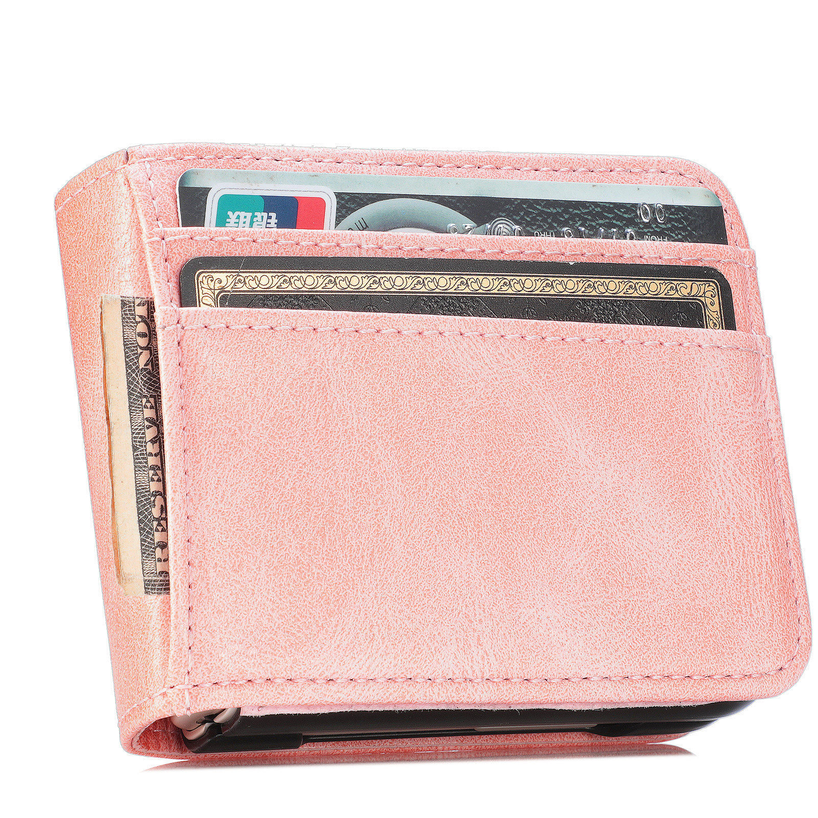 Compatible with Samsung Z Flip 8/7 phone case, 6/5 inch integrated multi-SIM card slot business 4/3 folding screen protective leather case