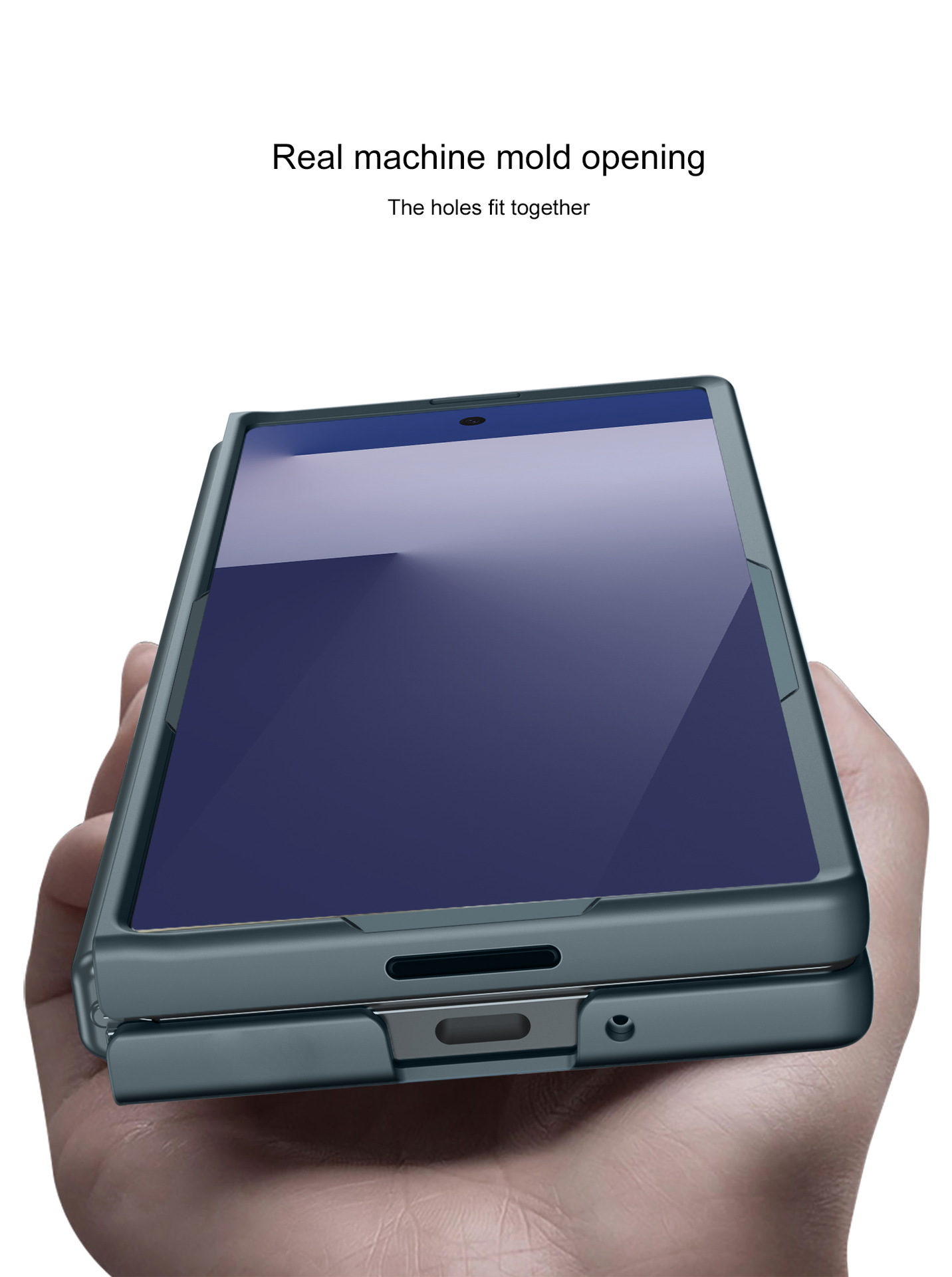 Compatible with Samsung Z Fold8/7 phone case, 6/5 folding screen, ultra-thin frosted case, integrated PC anti-drop protective case.