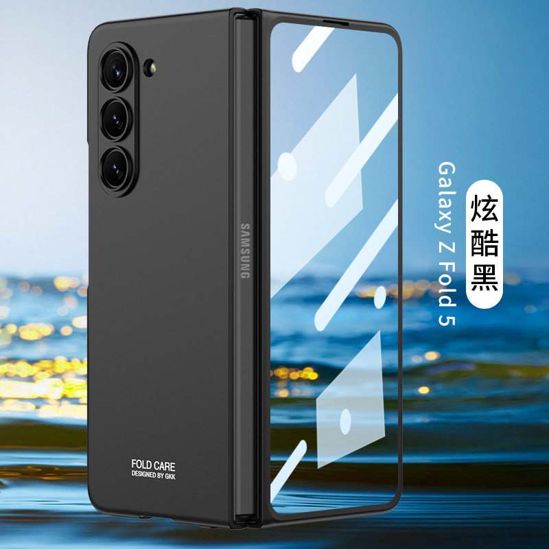 Compatible with Samsung Z Fold8/7 phone case, 6/5 folding screen, ultra-thin frosted case, integrated PC anti-drop protective case.