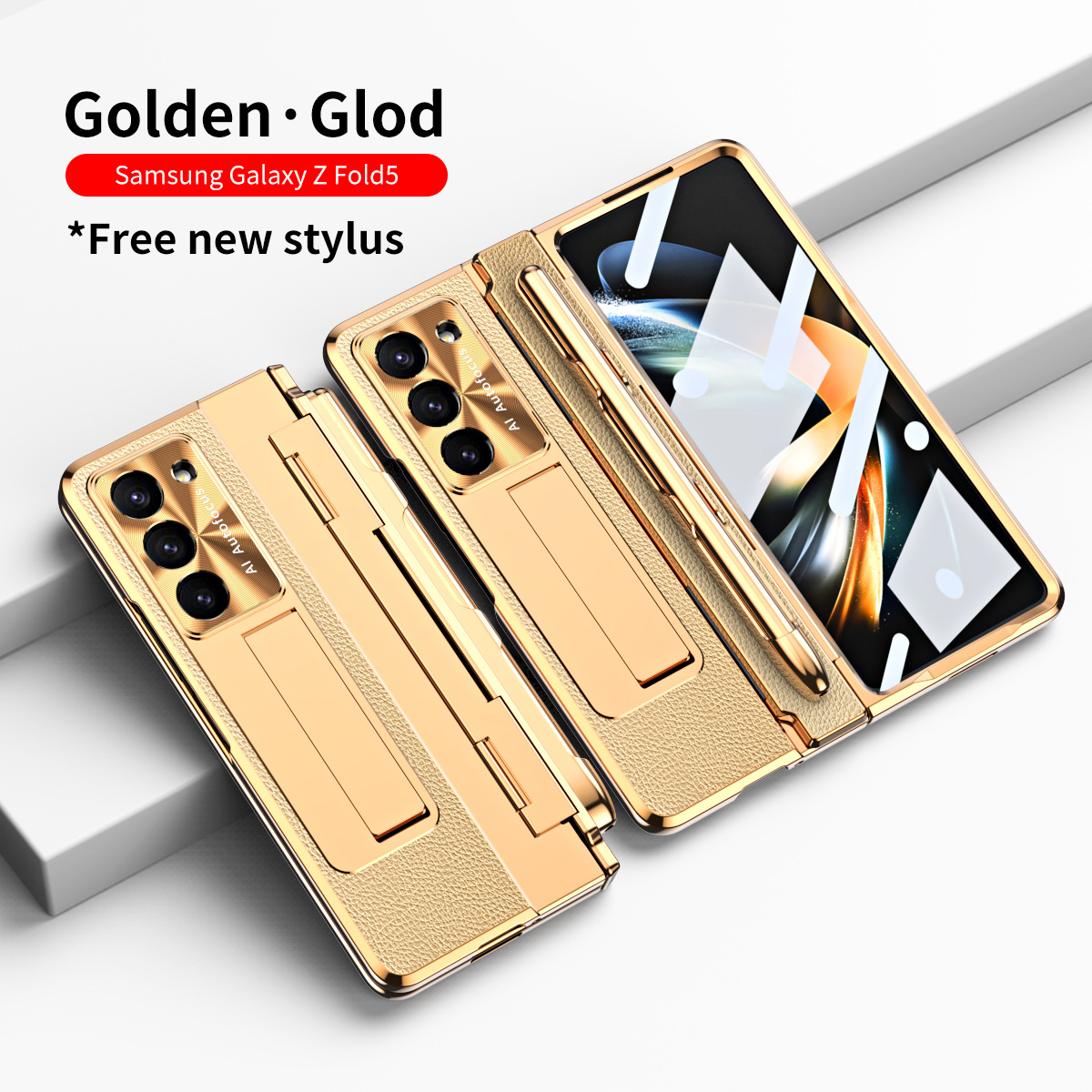Compatible with Samsung Z Fold8/7/6 phone cases, 5/4 folding screen, flat hinge, vegan leather case, full-coverage protective case.
