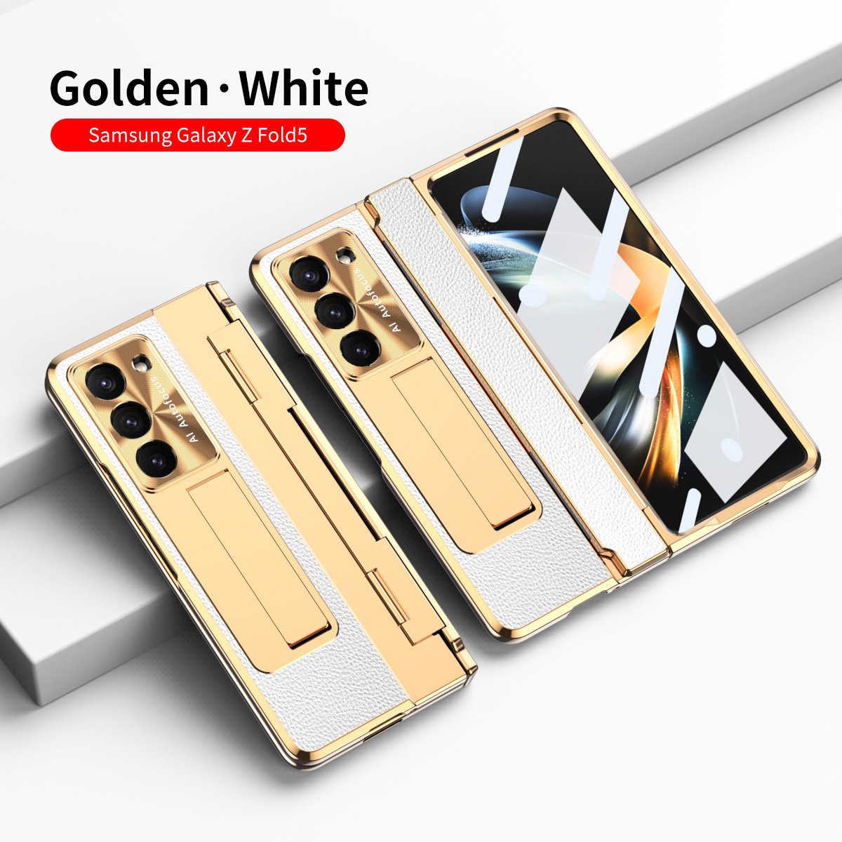 Compatible with Samsung Z Fold8/7/6 phone cases, 5/4 folding screen, flat hinge, vegan leather case, full-coverage protective case.