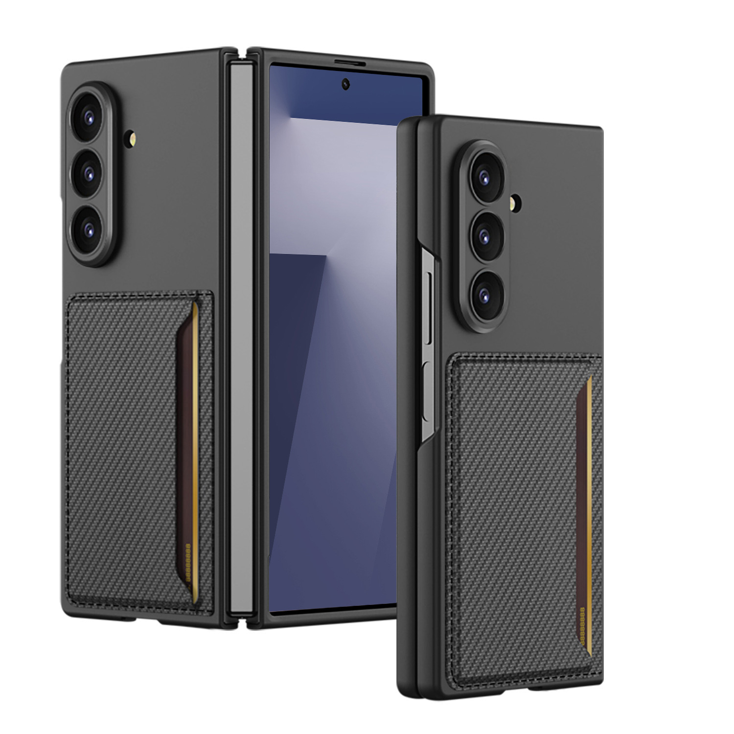 Compatible with Samsung Z Fold8 Ultra phone case, 7/6 inch ultra-thin leather case with SIM card slot, foldable screen, drop-proof protective case.