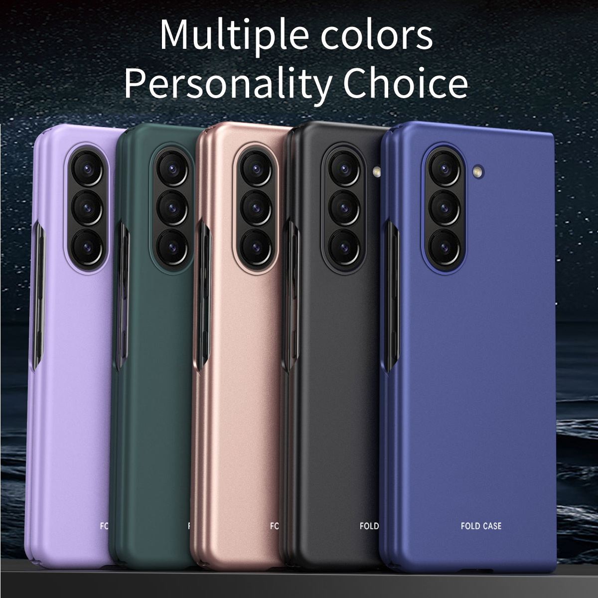 Compatible with Samsung Z Fold8/7 phone case, 6/5 folding screen, 4/3 skin-feel Flip8/7 ultra-thin shockproof protective case