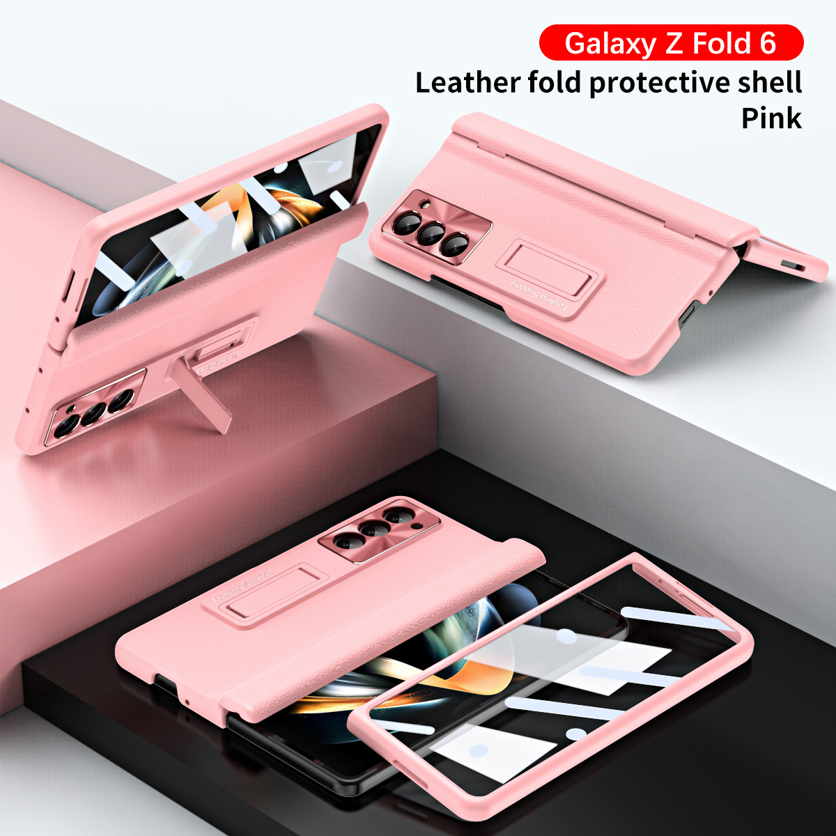 Compatible with Samsung Z Fold8U phone case, 7/6/5 hinge, pen case, screen protector, stand, 4/3 folding screen protector