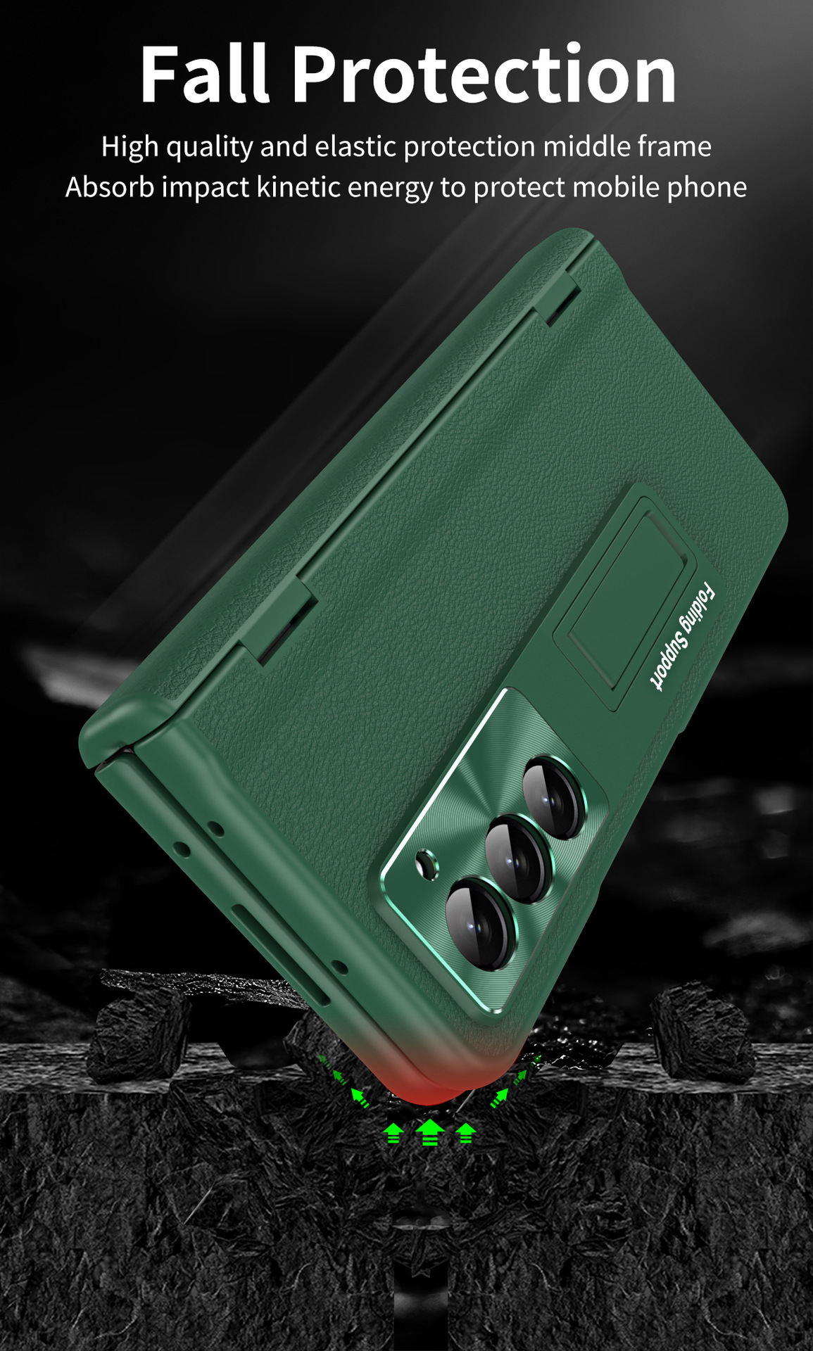 Compatible with Samsung Z Fold8U phone case, 7/6/5 hinge, pen case, screen protector, stand, 4/3 folding screen protector