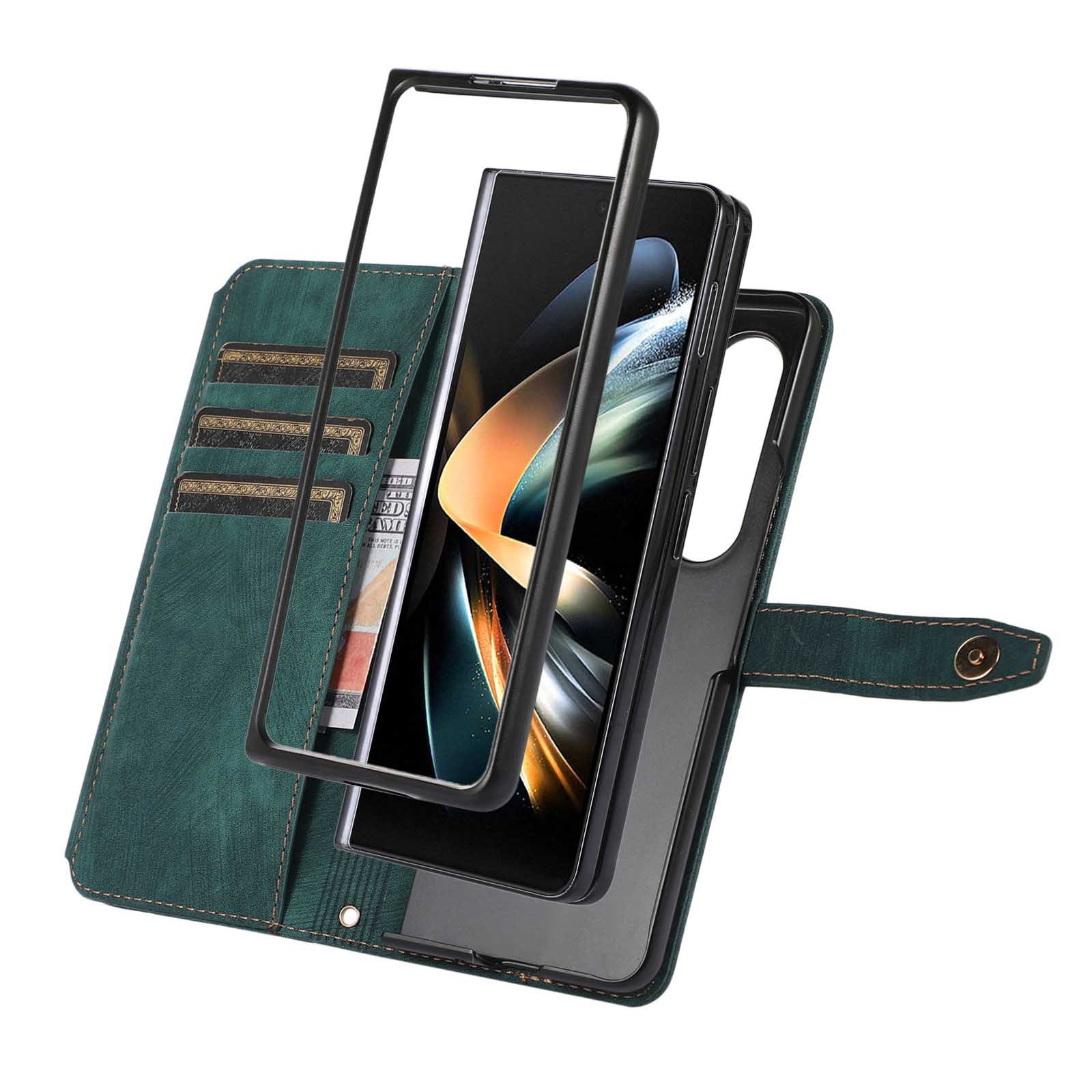 Compatible with Samsung Z Fold7/6/5 phone cases, 4/3 zipper wallets, multi-card slots, crossbody straps, and folding screen protective cases.
