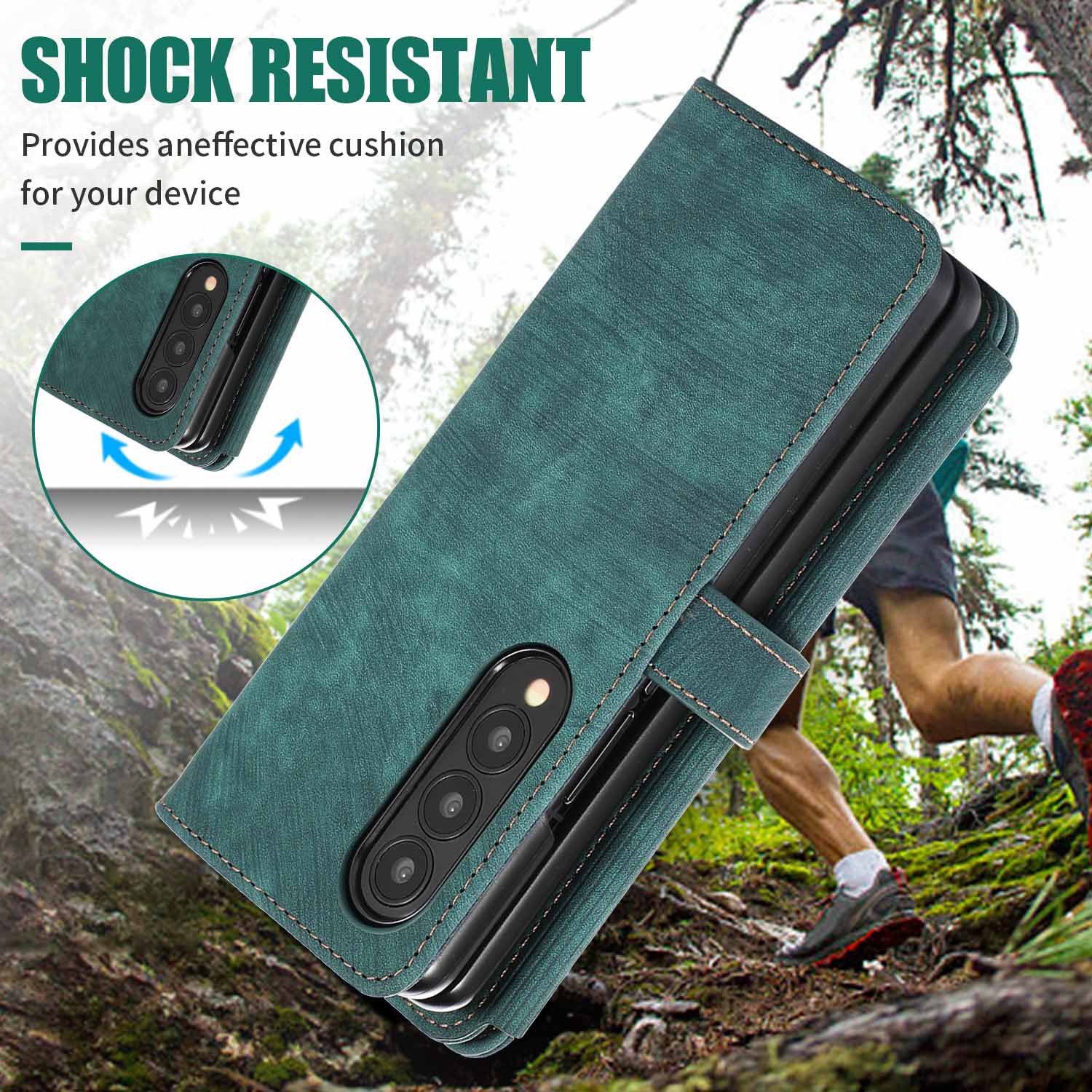 Compatible with Samsung Z Fold7/6/5 phone cases, 4/3 zipper wallets, multi-card slots, crossbody straps, and folding screen protective cases.