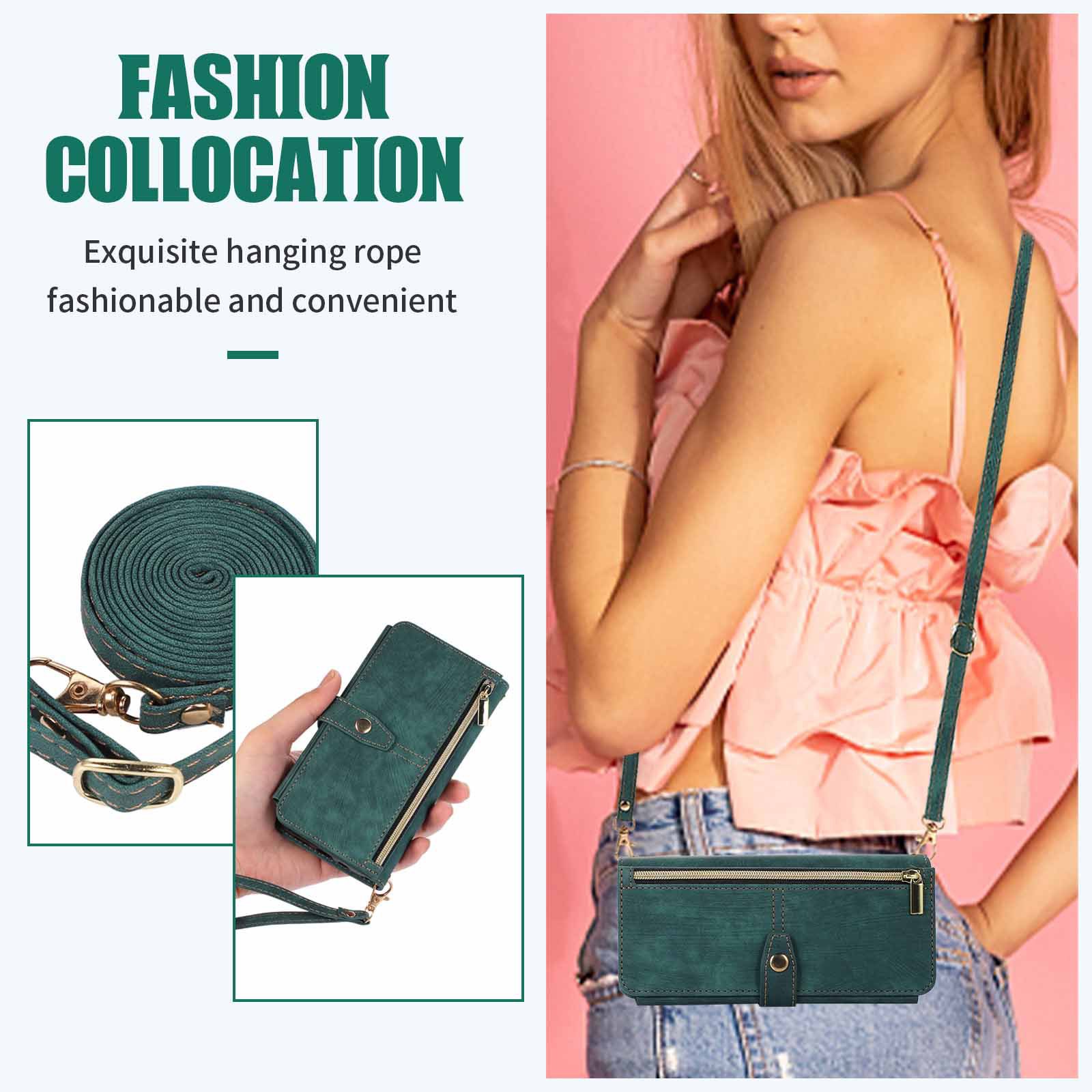 Compatible with Samsung Z Fold7/6/5 phone cases, 4/3 zipper wallets, multi-card slots, crossbody straps, and folding screen protective cases.