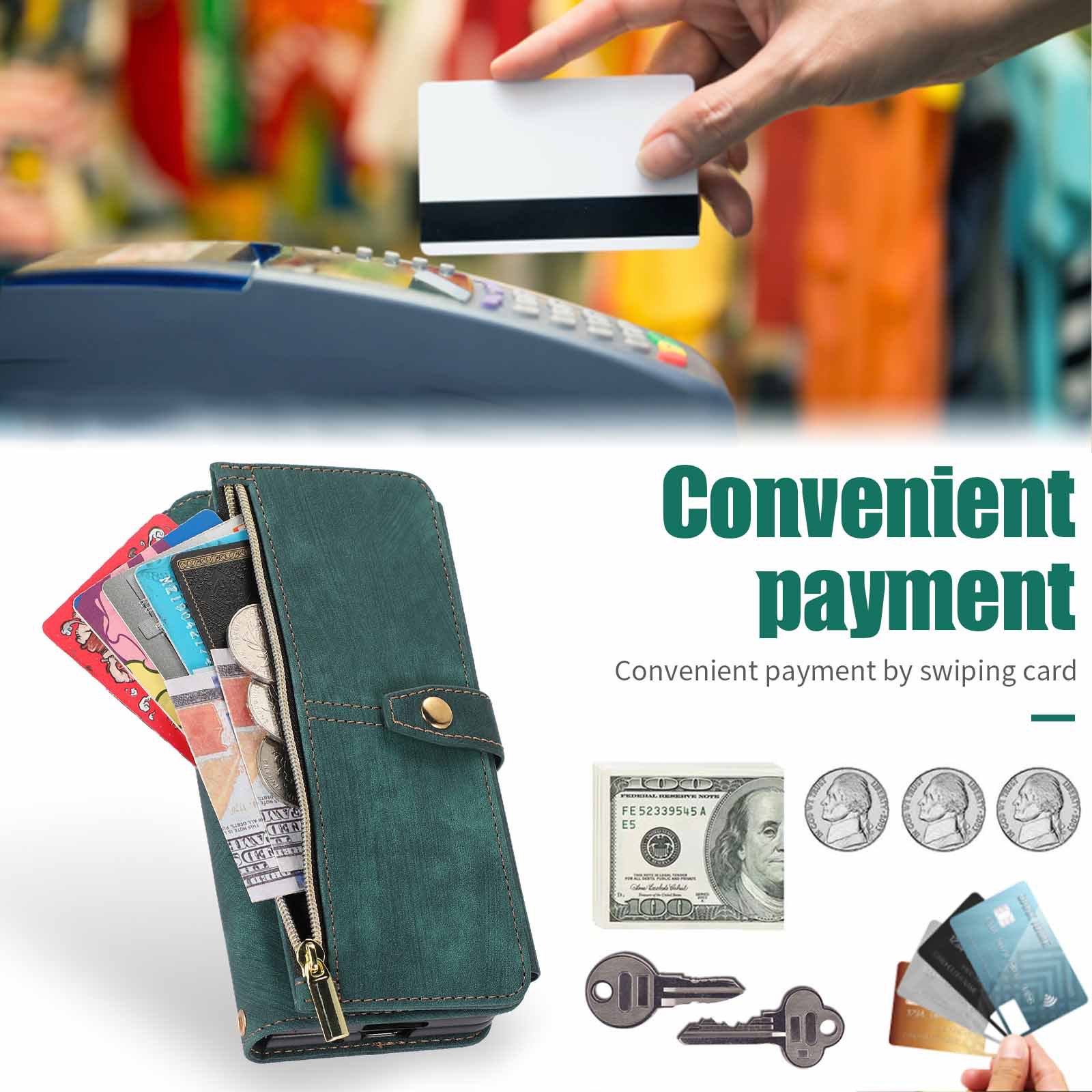 Compatible with Samsung Z Fold7/6/5 phone cases, 4/3 zipper wallets, multi-card slots, crossbody straps, and folding screen protective cases.