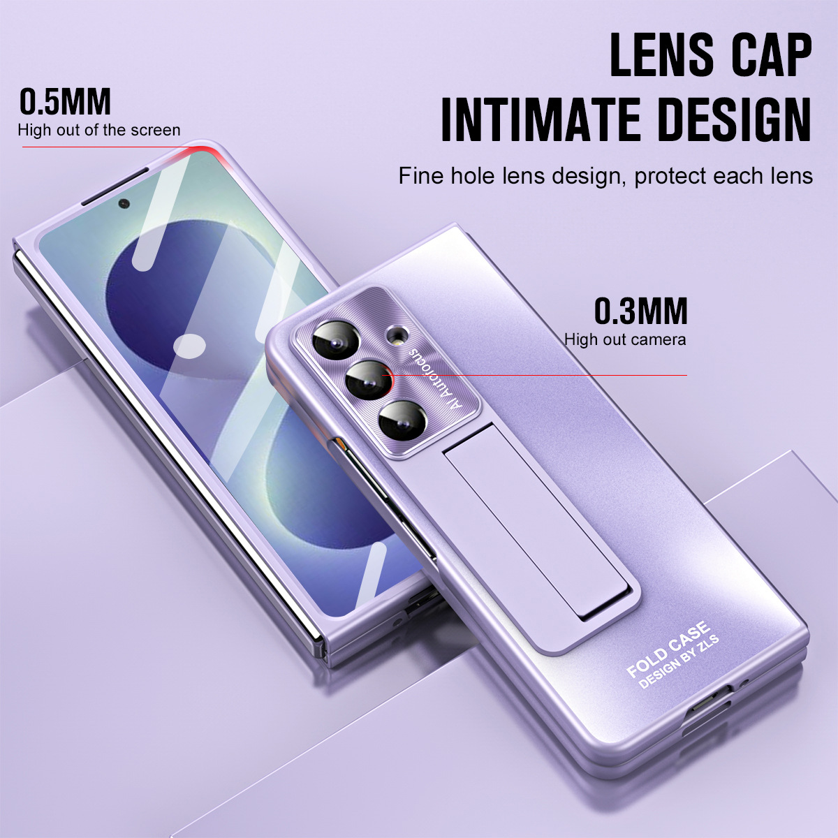 Compatible with Samsung Z Fold 8/7 phone case, 6/5 pen slot, pen holder, 4/3 case, screen protector, drop-proof protective case, cross-border e-commerce.