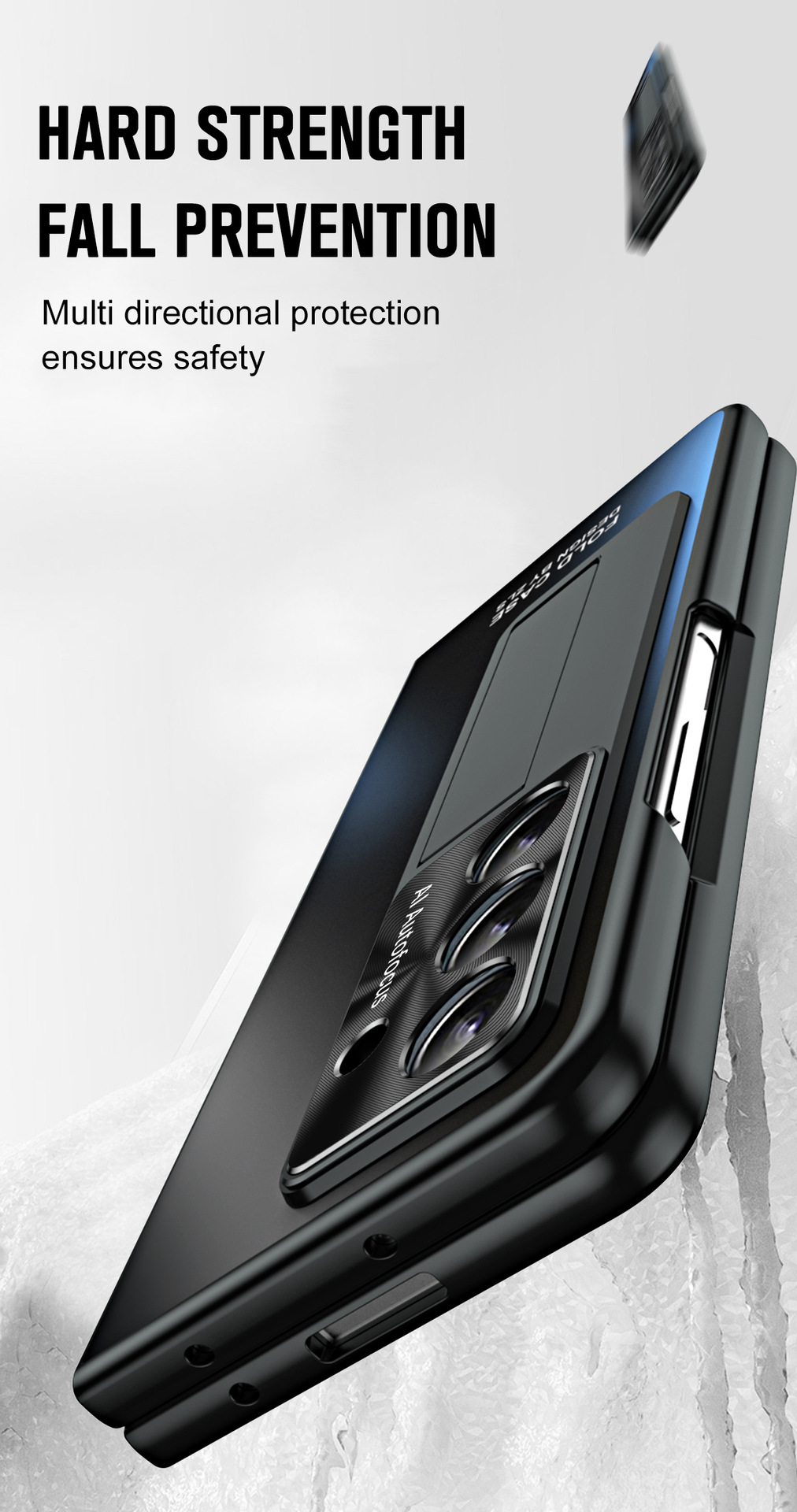 Compatible with Samsung Z Fold 8/7 phone case, 6/5 pen slot, pen holder, 4/3 case, screen protector, drop-proof protective case, cross-border e-commerce.