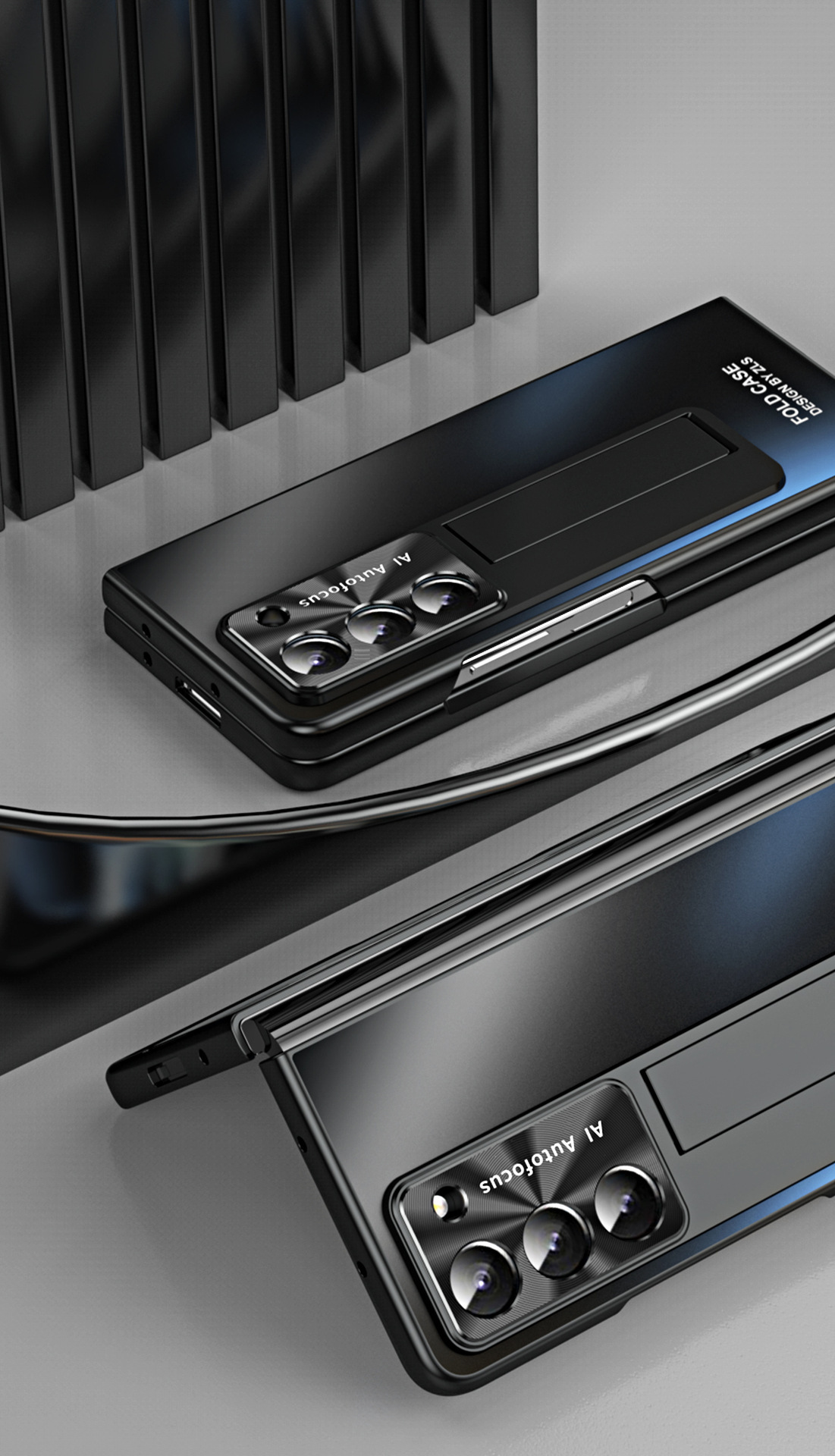 Compatible with Samsung Z Fold 8/7 phone case, 6/5 pen slot, pen holder, 4/3 case, screen protector, drop-proof protective case, cross-border e-commerce.