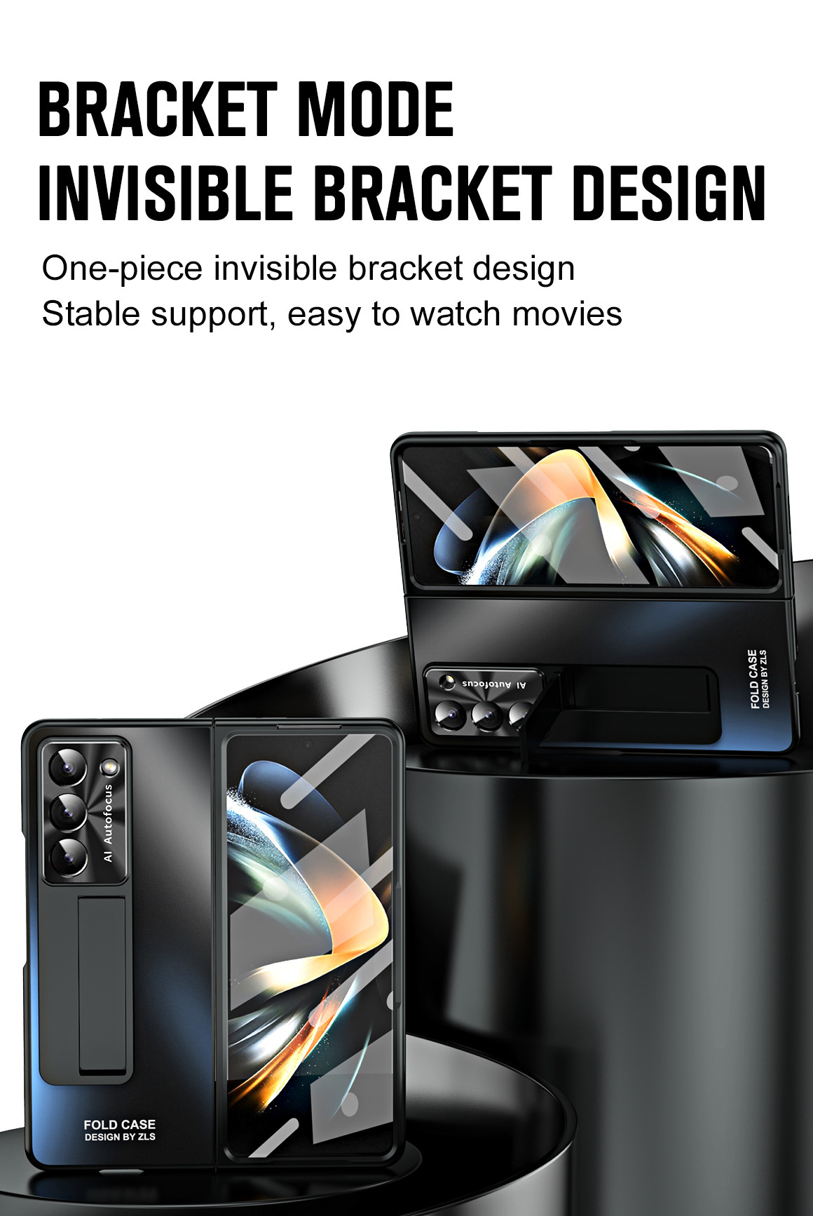 Compatible with Samsung Z Fold 8/7 phone case, 6/5 pen slot, pen holder, 4/3 case, screen protector, drop-proof protective case, cross-border e-commerce.