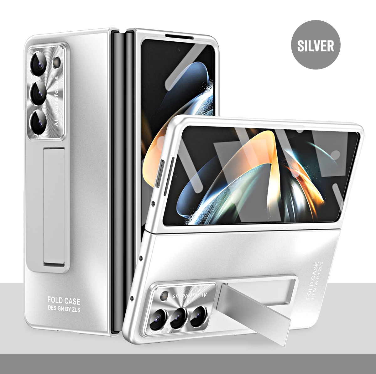 Compatible with Samsung Z Fold 8/7 phone case, 6/5 pen slot, pen holder, 4/3 case, screen protector, drop-proof protective case, cross-border e-commerce.